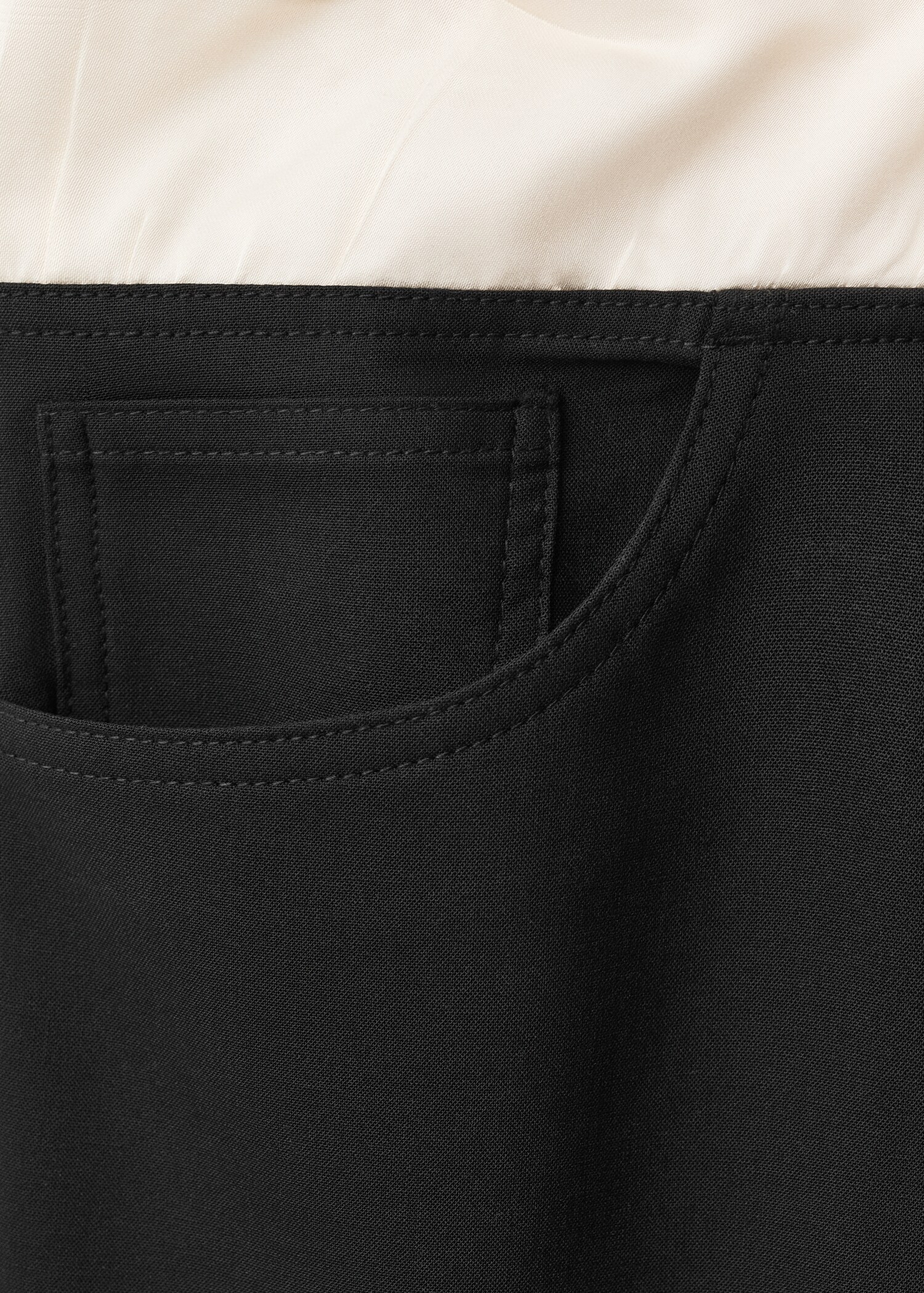 Combined wool-blend jogger trousers - Details of the article 8