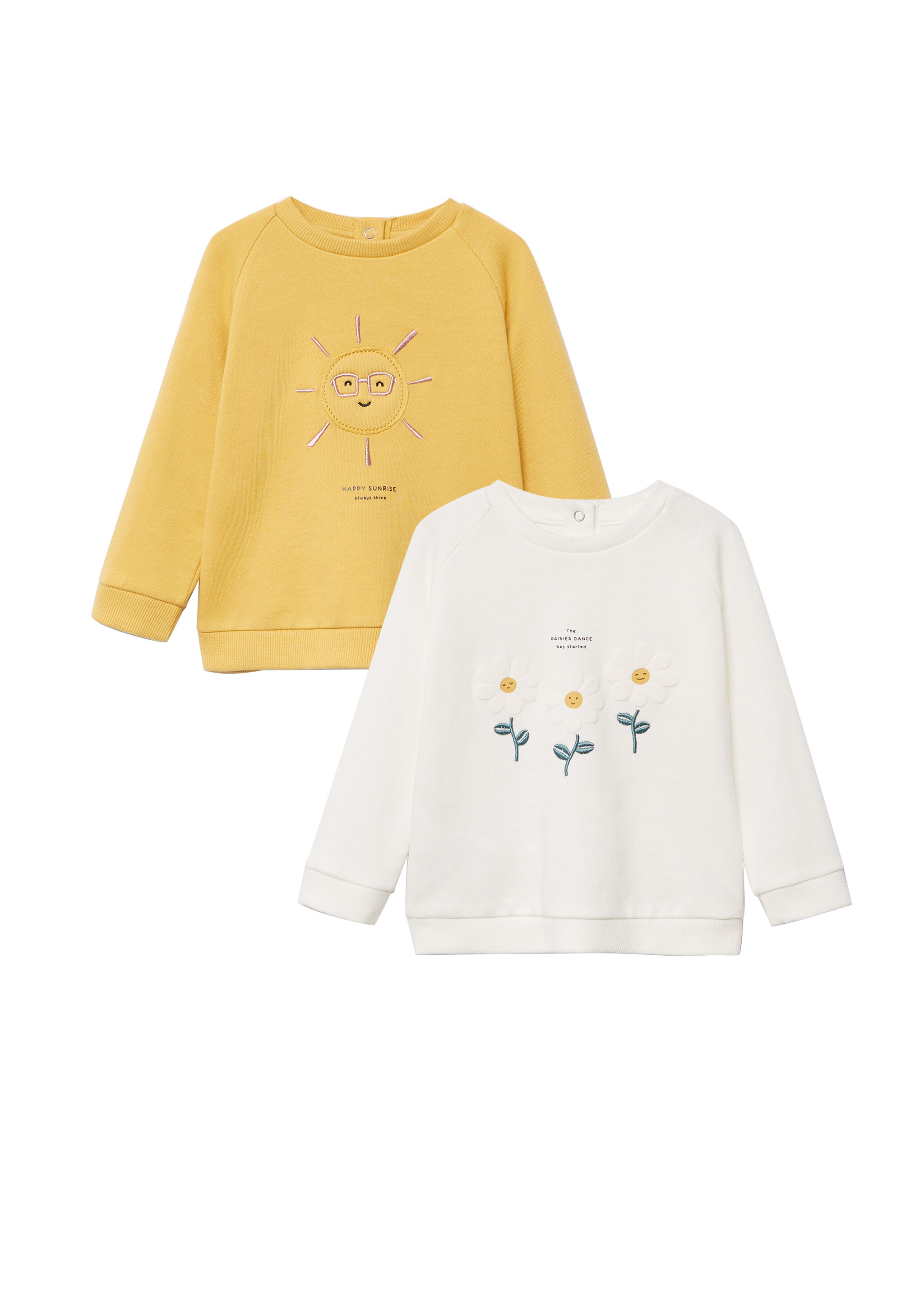 Pack de 2 sudaderas bordadas de algodón orgánico - Artículo sin modelo