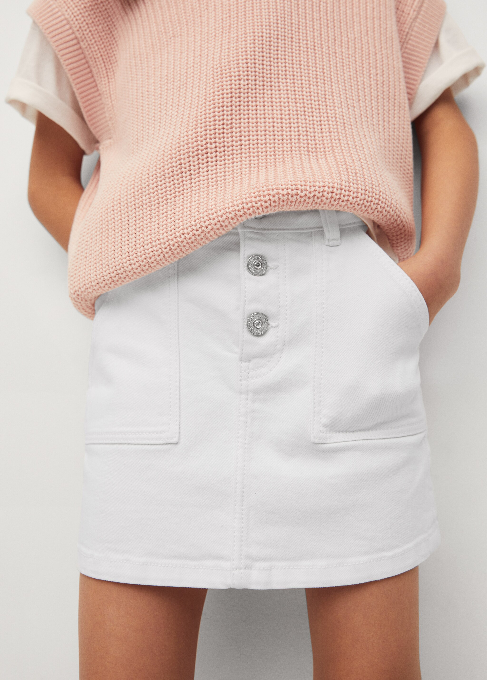 Jeansrock mit Knöpfen - Detail des Artikels 1