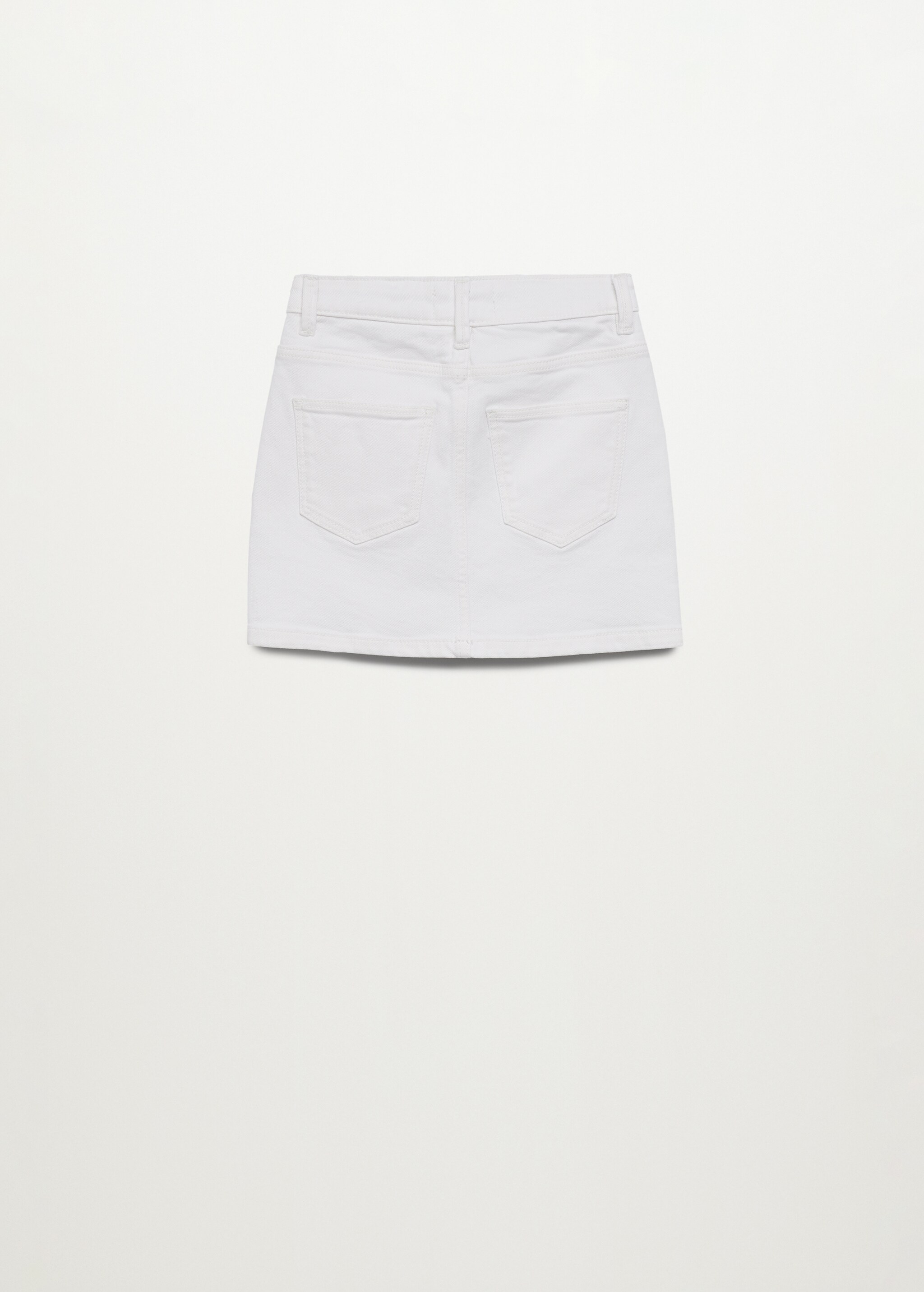 Jeansrock mit Knöpfen - Rückseite des Artikels