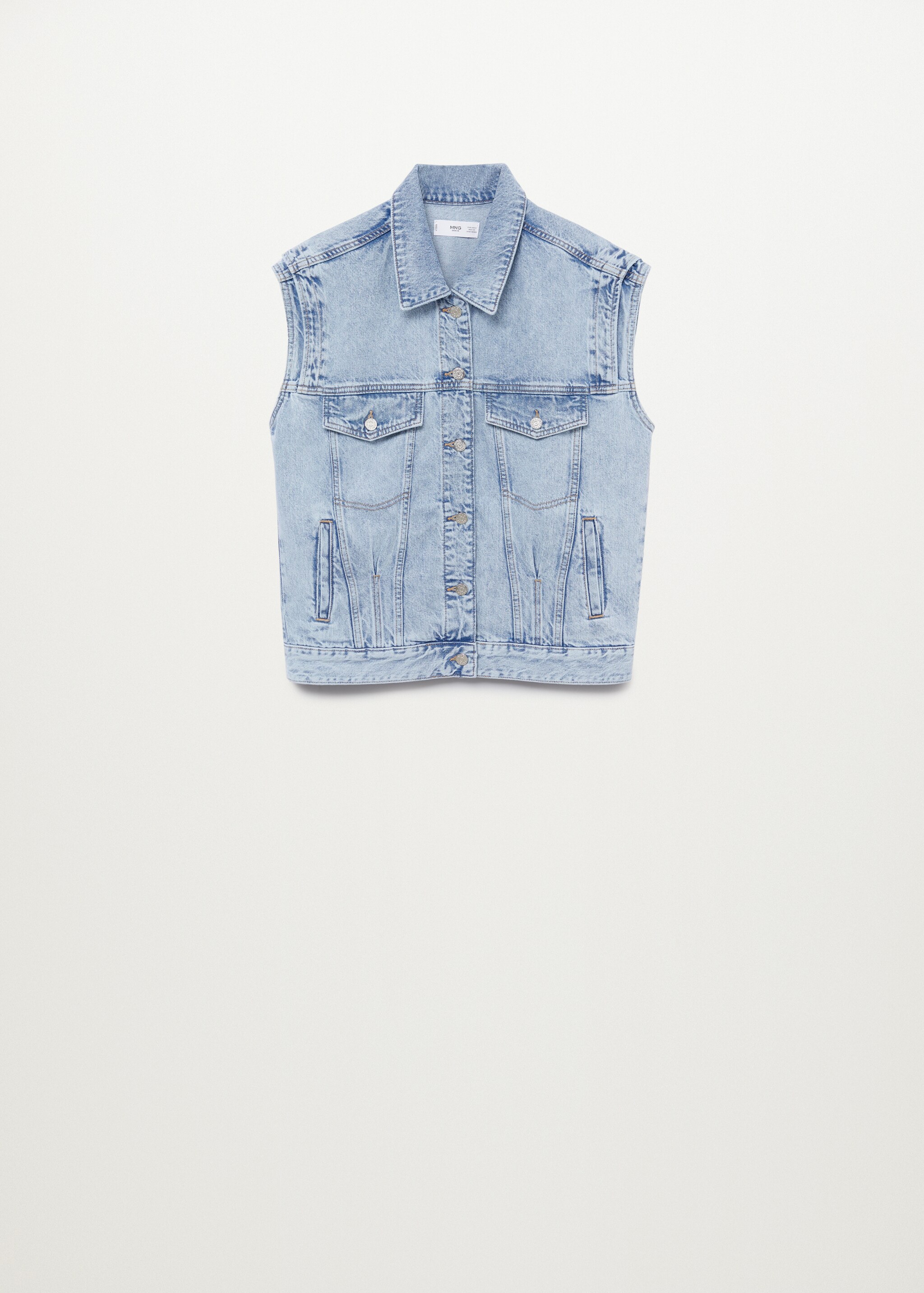 Chaleco denim oversize - Artículo sin modelo