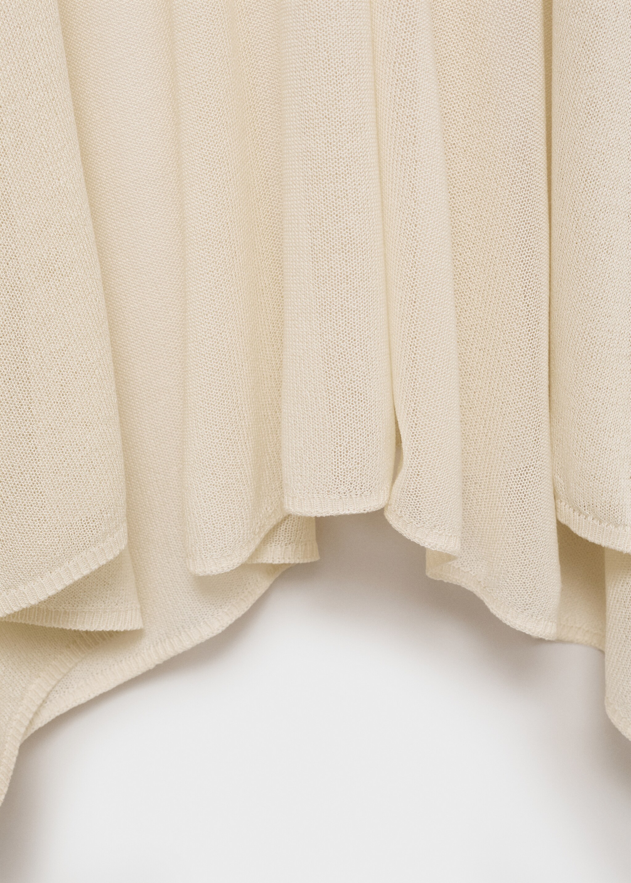 Fine knit long cardigan - Details of the article 0, Ice Grey. Ref: 87074776-00.