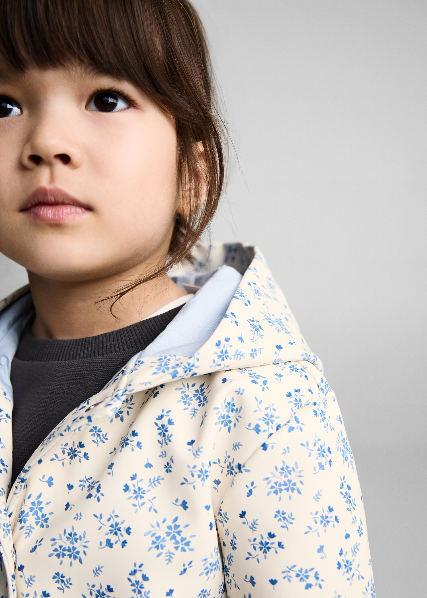 Hooded water-repellent parka - Details of the article 1