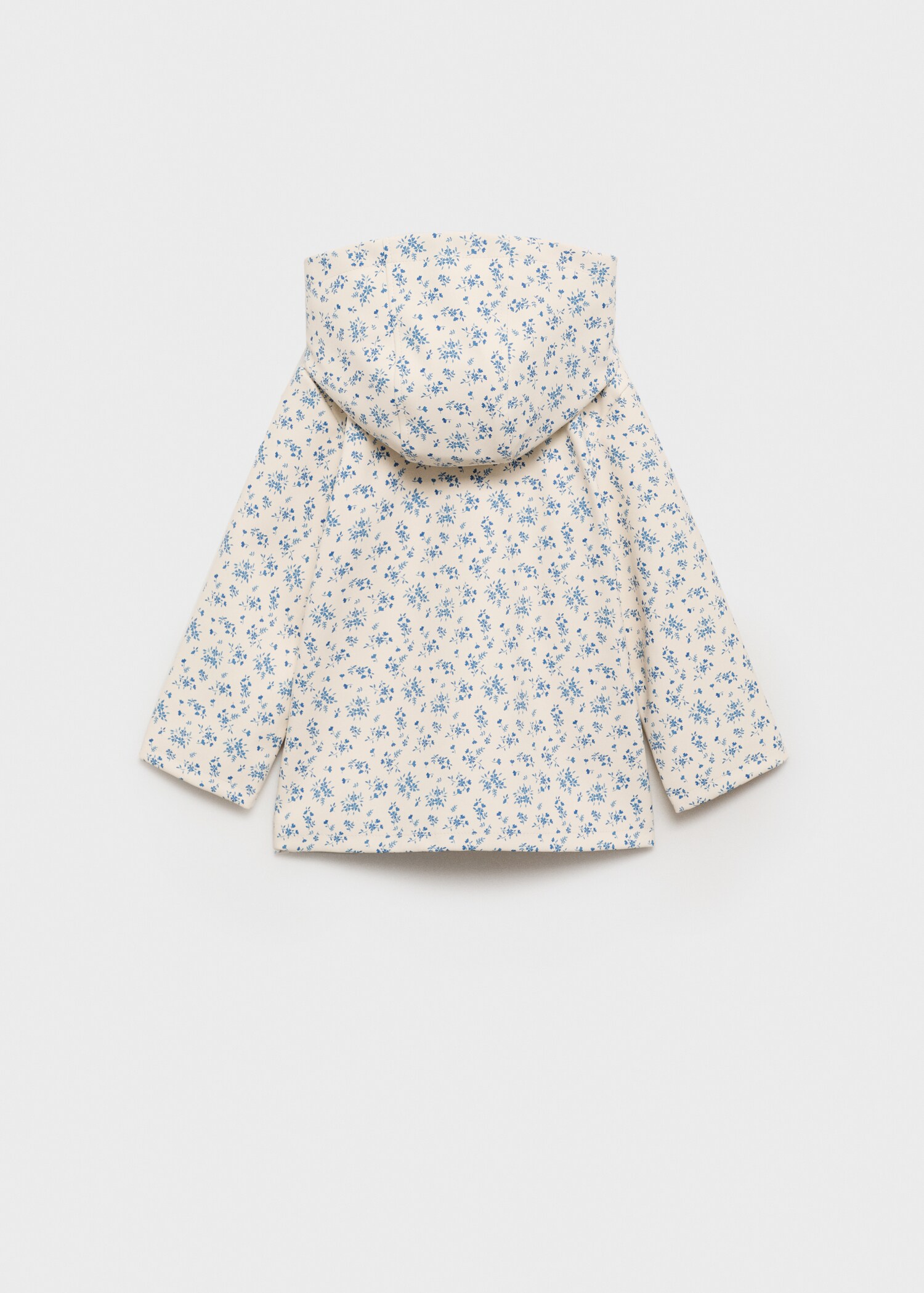 Hooded water-repellent parka - Reverse of the article