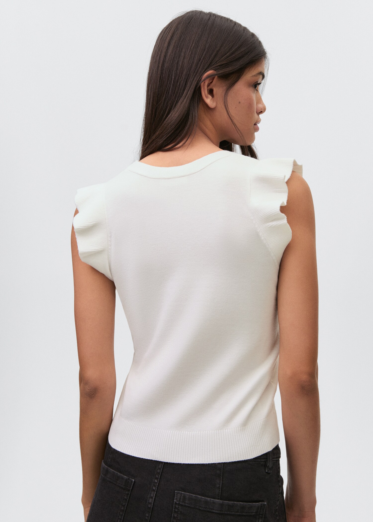 Top cuello pico - Reverso del artículo