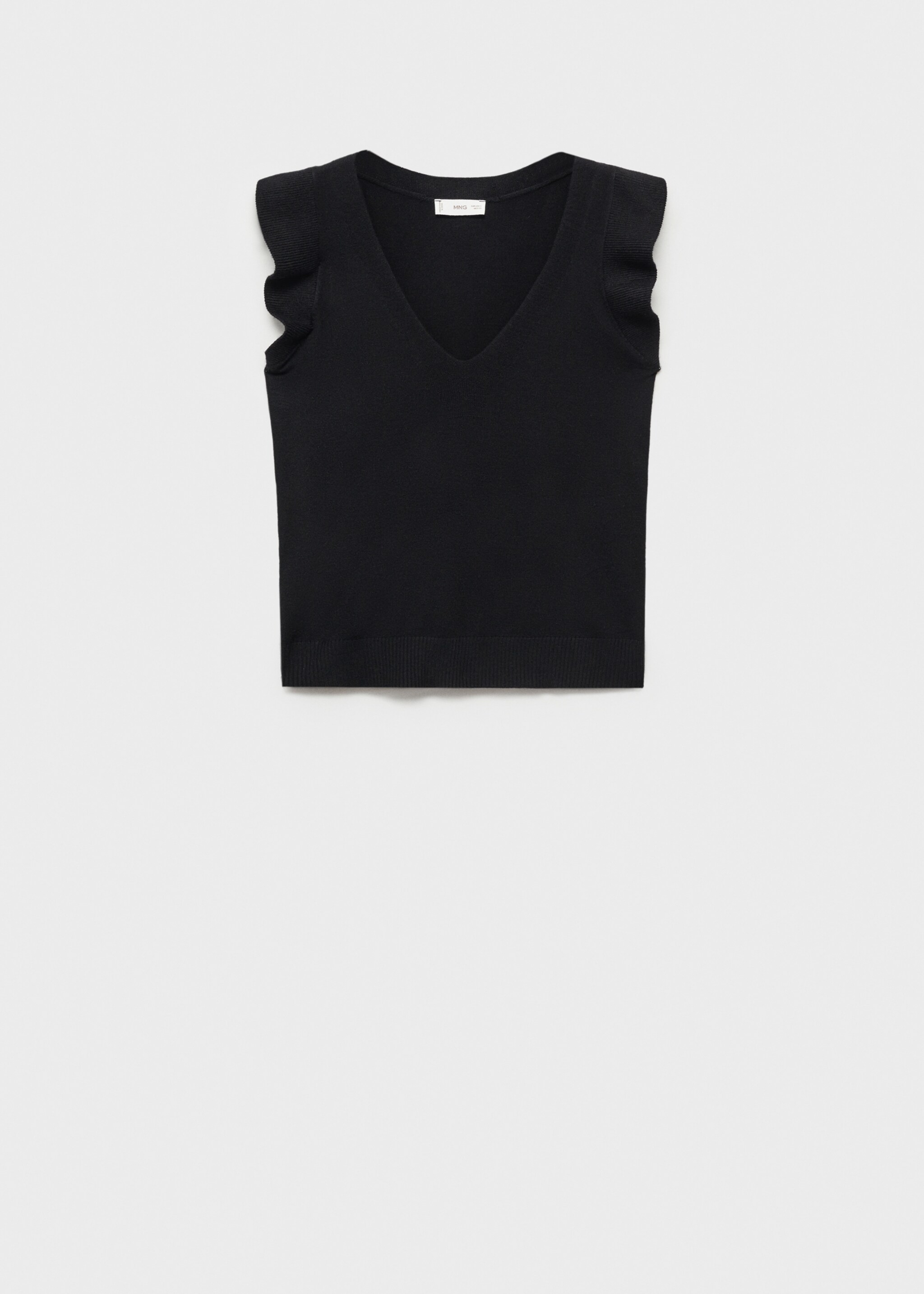 Top cuello pico - Artículo sin modelo, Negro. Ref: 87074785-00.