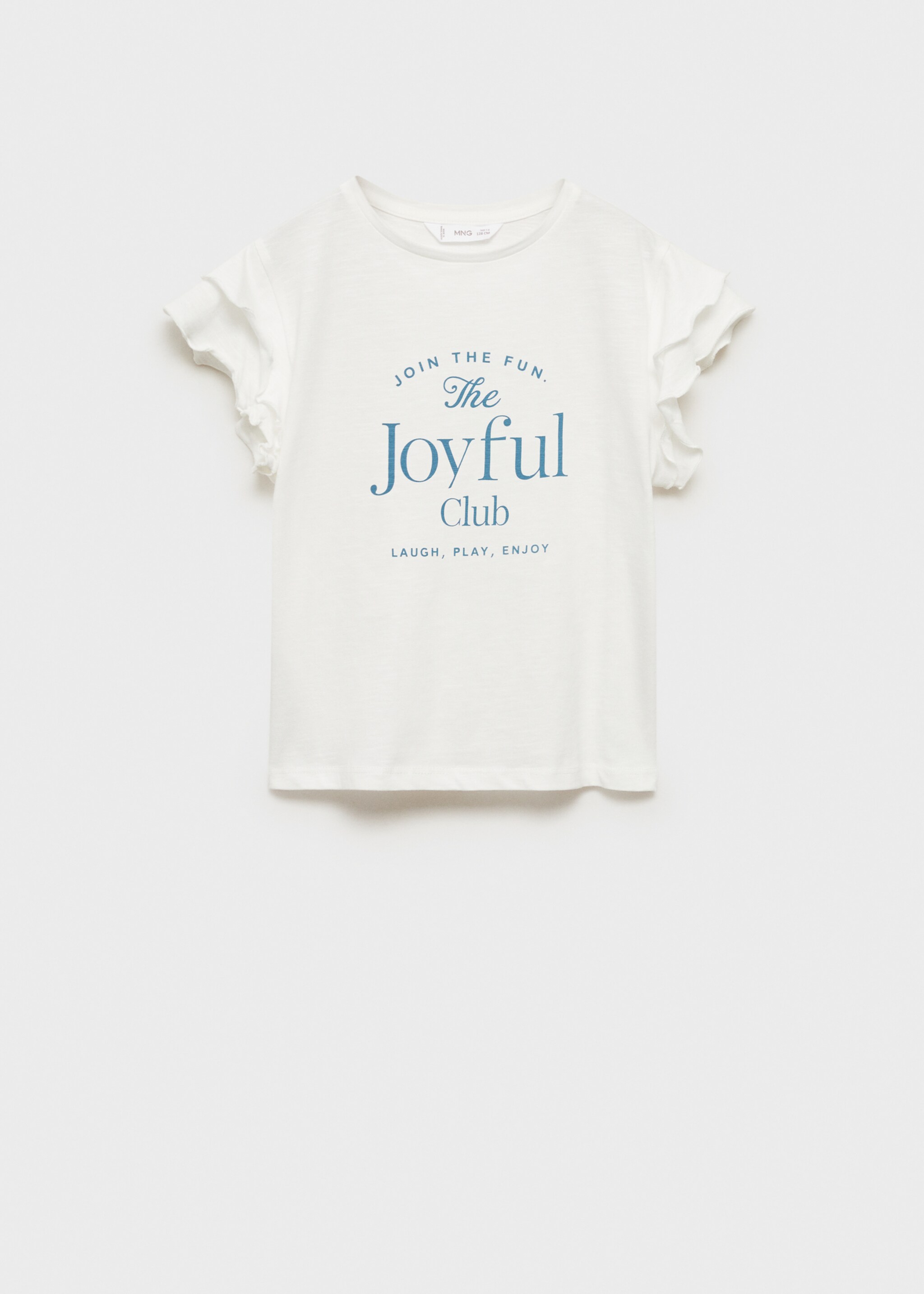 Camiseta estampada volantes - Artículo sin modelo, Blanco roto. Ref: 87074792-00.