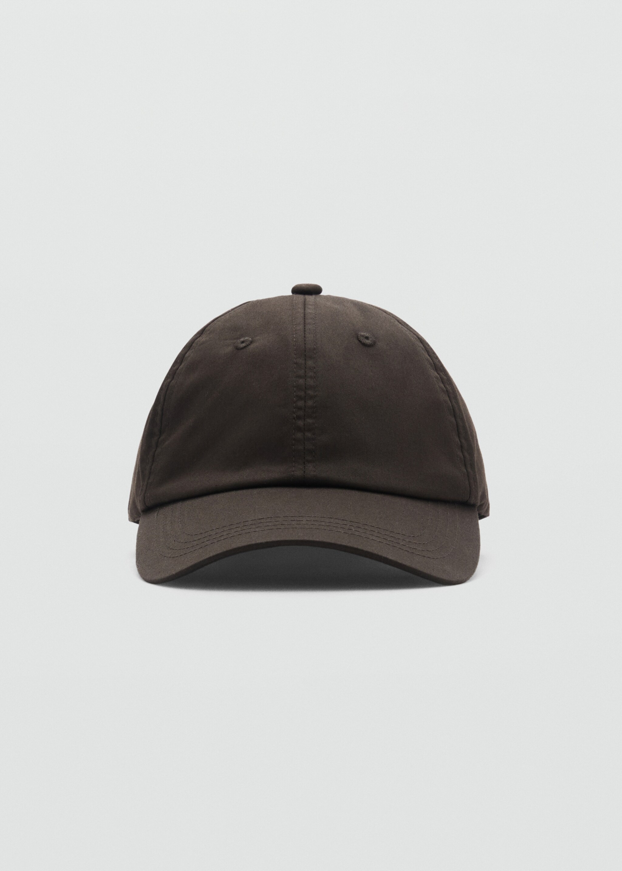 Cotton visor cap - Medium plane, Brown. Ref: 87074797-00.