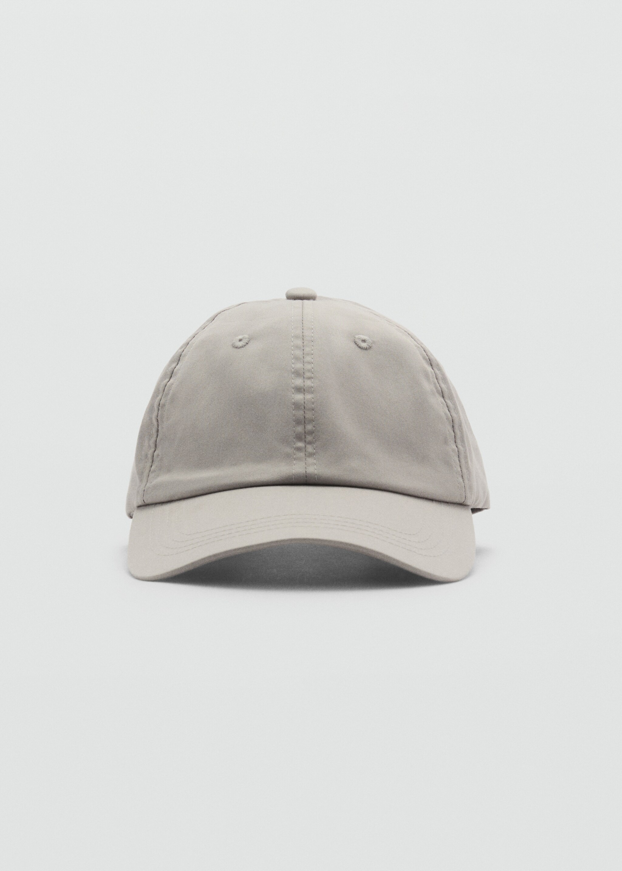 Cotton visor cap - Medium plane, Grey. Ref: 87074797-00.