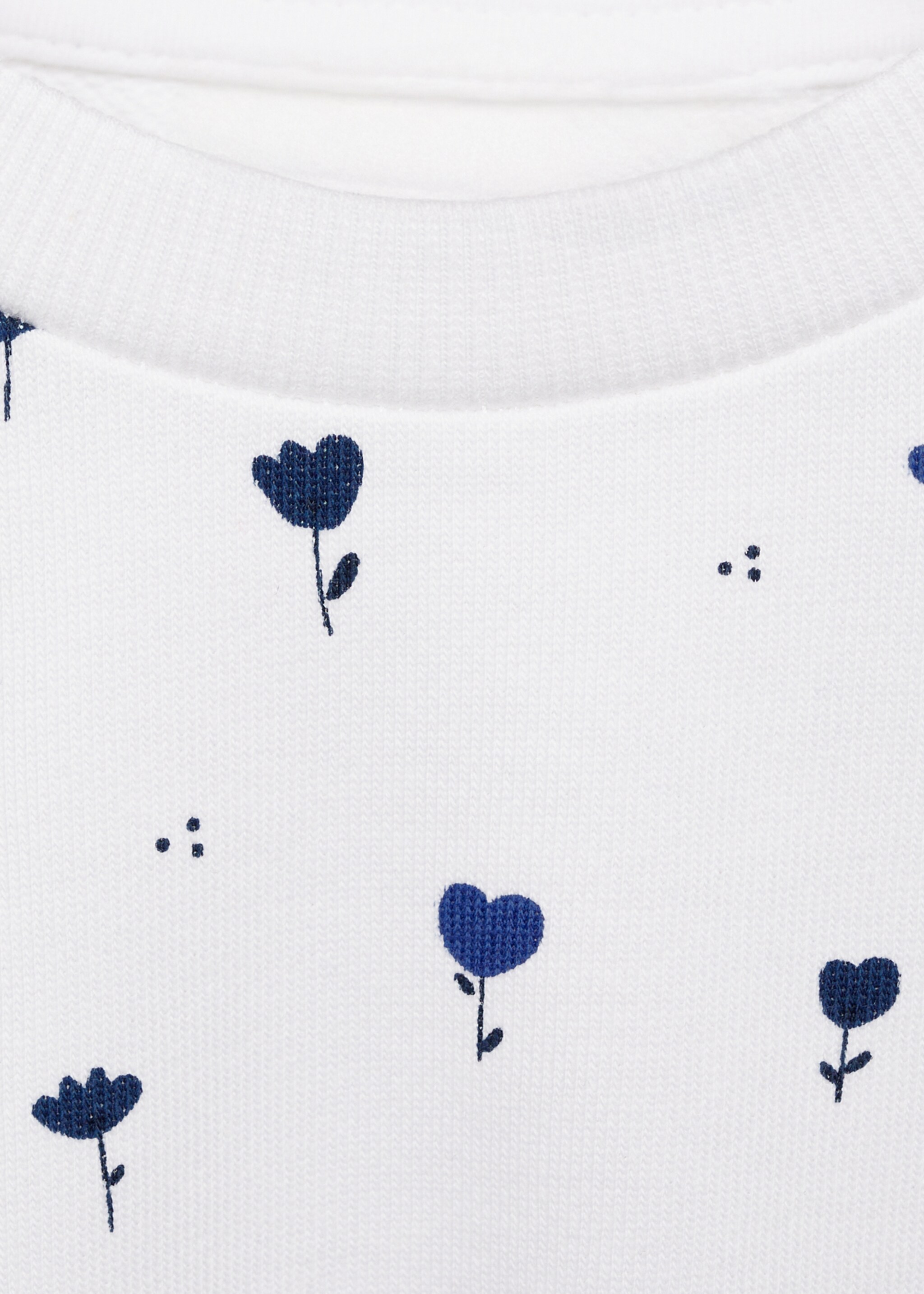 Sudadera algodón estampada - Detalle del artículo 8, Blanco roto. Ref: 87074802-00.