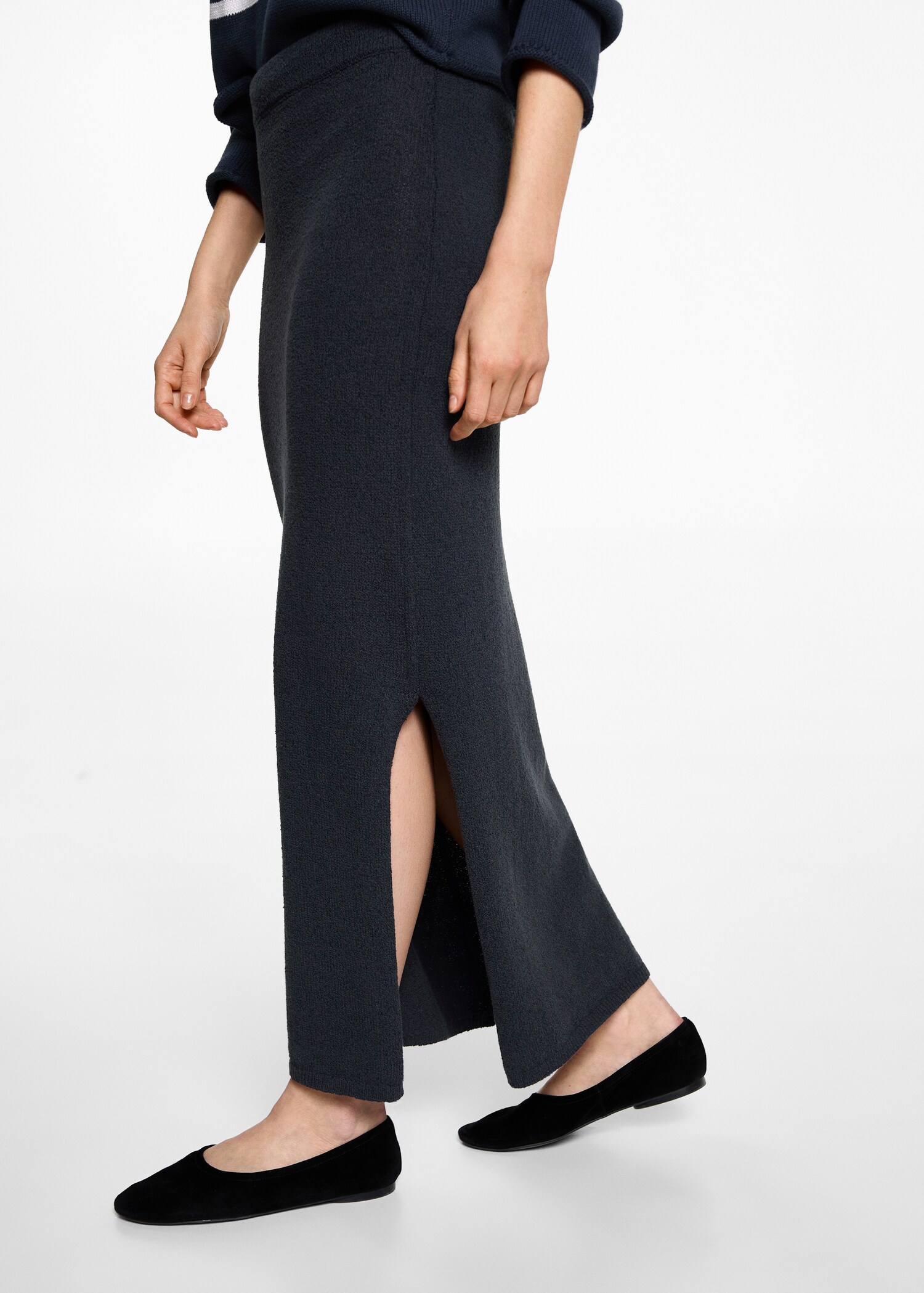Long skirt with side slit - Medium plane