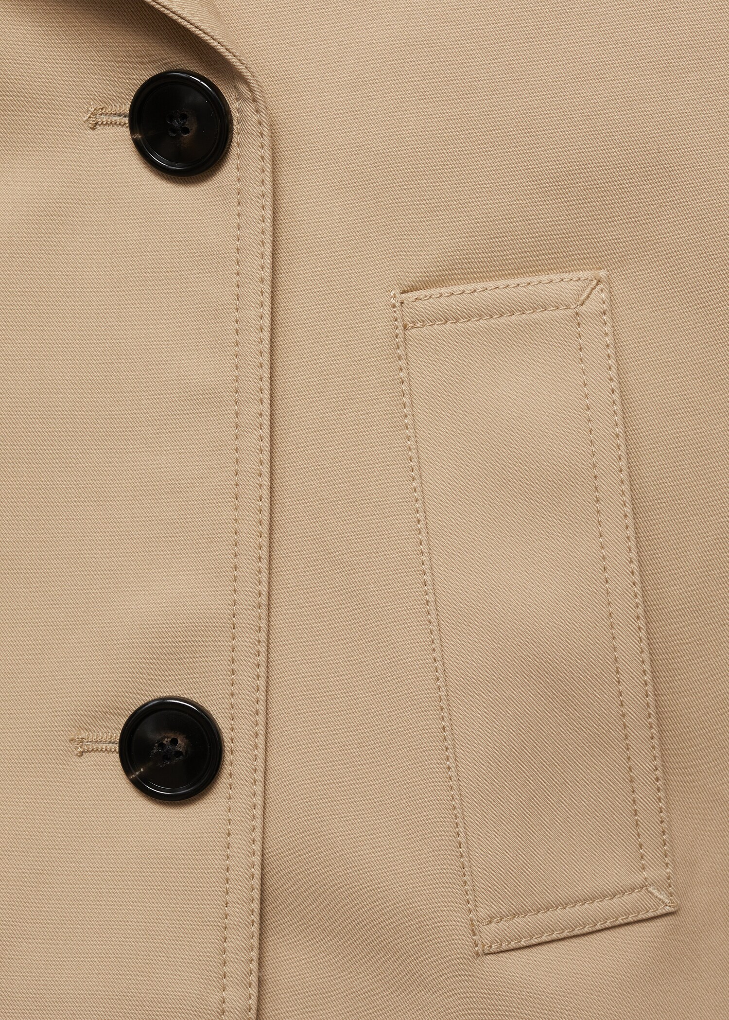 Trench crop algodón doble botonadura - Detalle del artículo 0