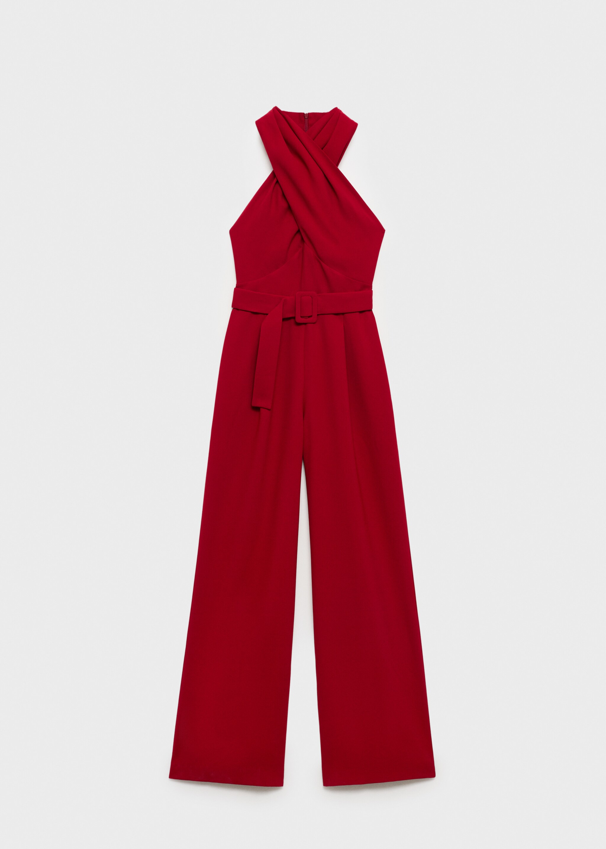 Belt wrap jumpsuit - Article without model, Wine. Ref: 87074812-00.