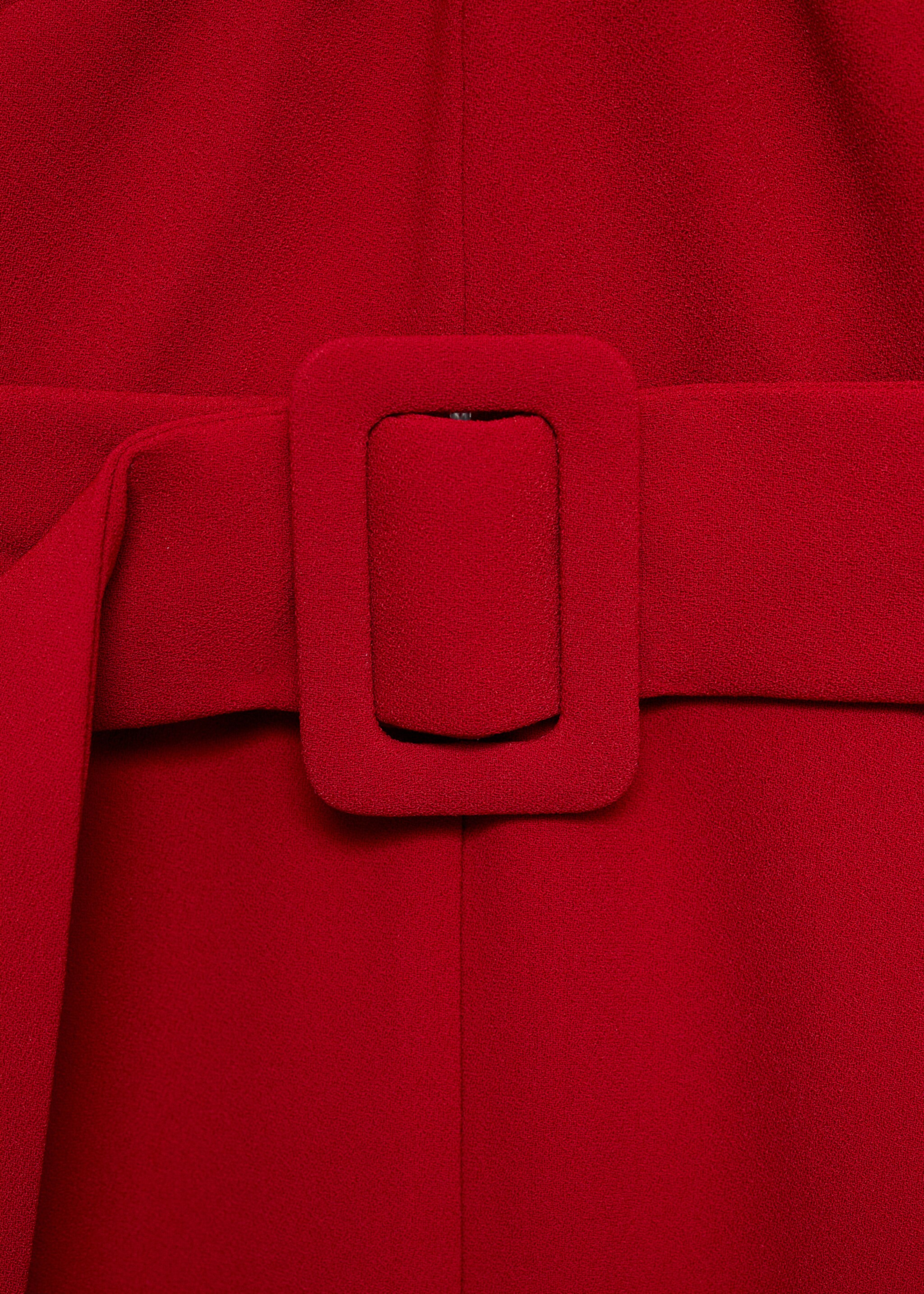 Belt wrap jumpsuit - Details of the article 8, Wine. Ref: 87074812-00.