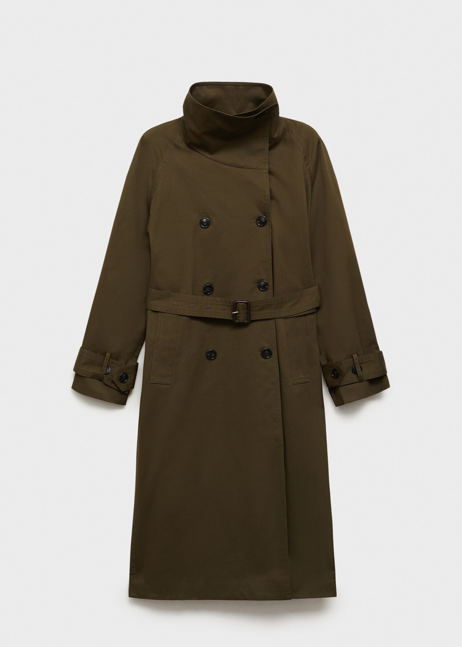 Long double-breasted trench coat - Article without model