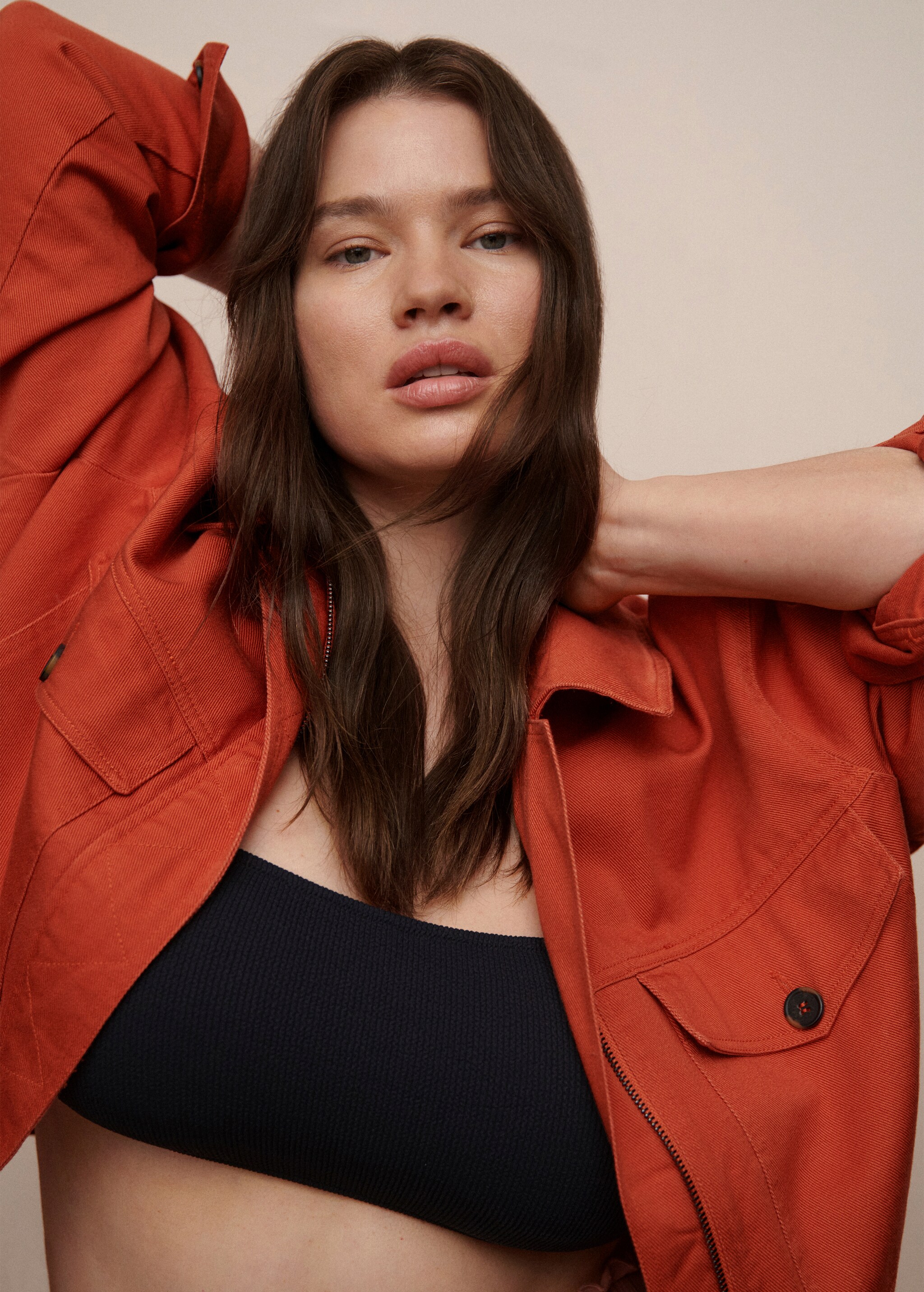 Chaqueta denim algodón - Detalle del artículo 5