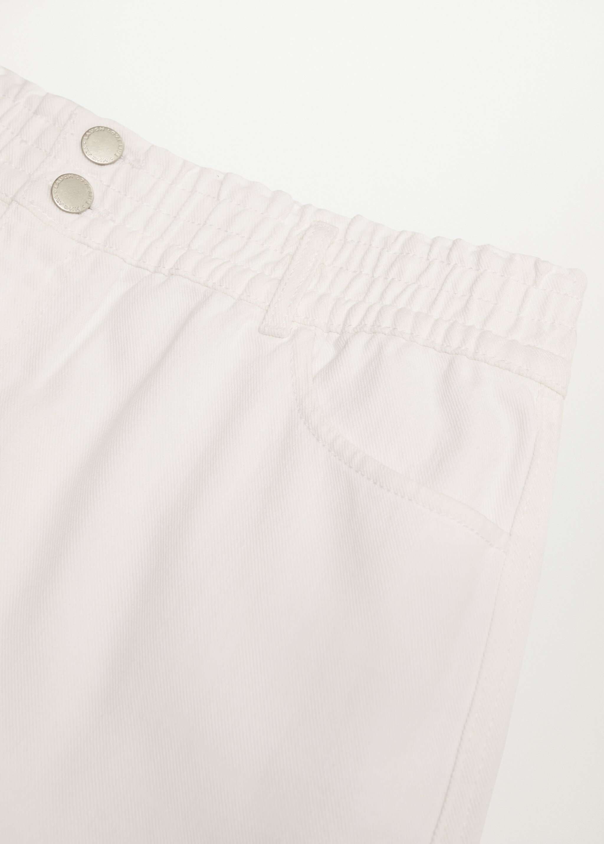 Denim miniskirt with drawstring  - Details of the article 8
