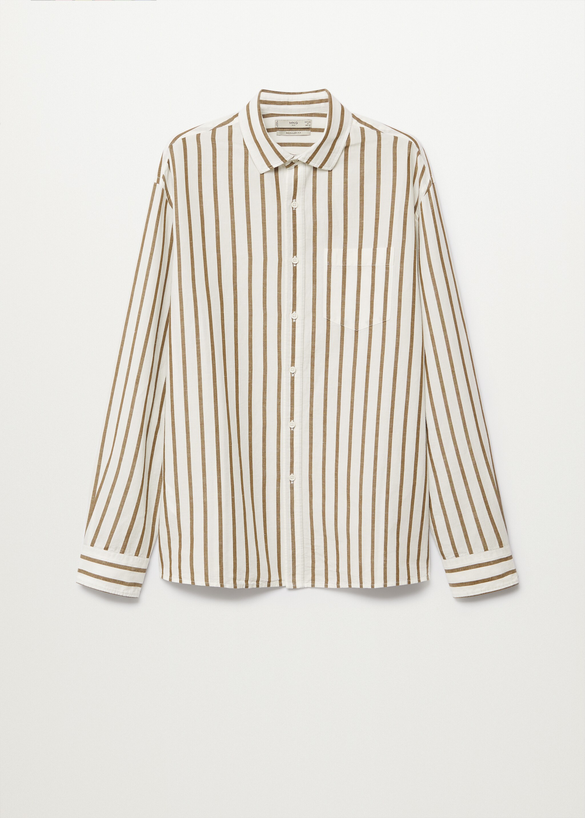 Camisa regular fit lino rayas  - Artículo sin modelo