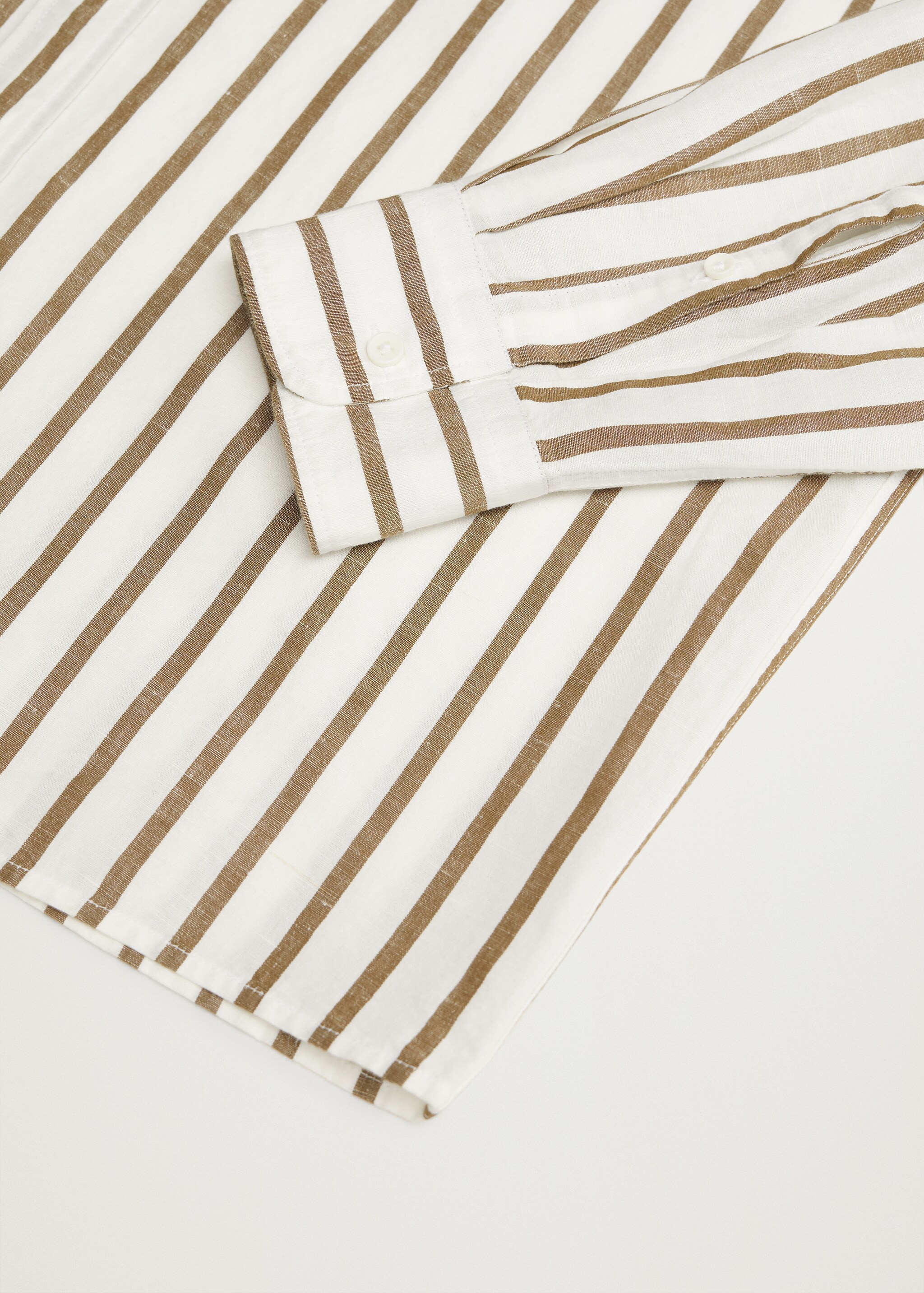 Camisa regular fit lino rayas  - Detalle del artículo 7