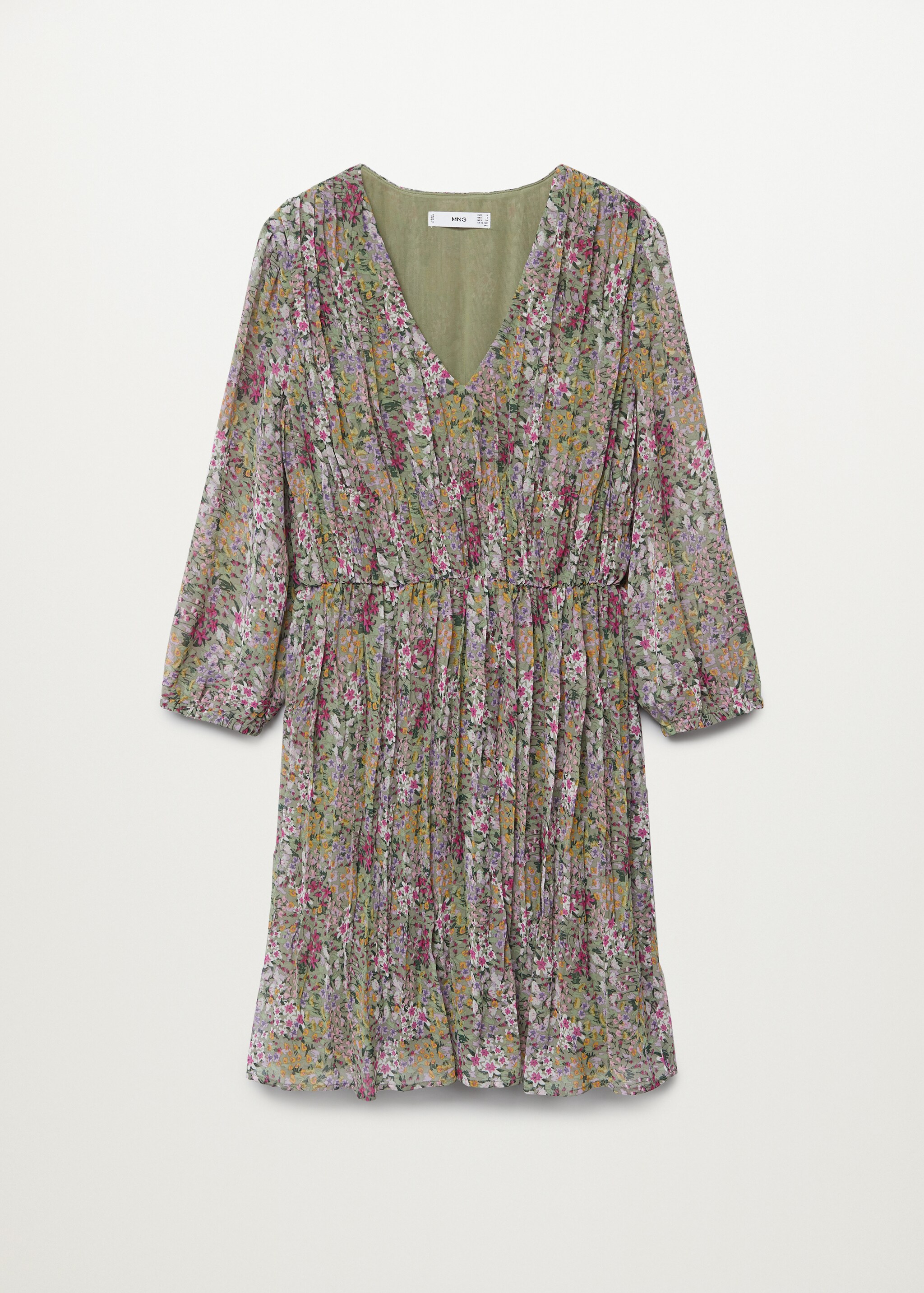 Vestido plisado estampado - Artículo sin modelo