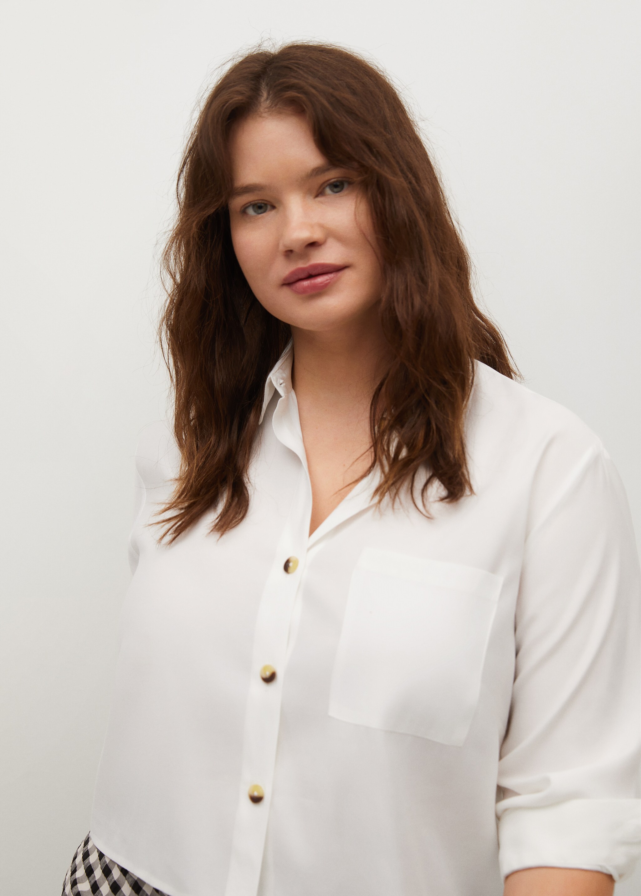 Flowy crop shirt - Medium plane