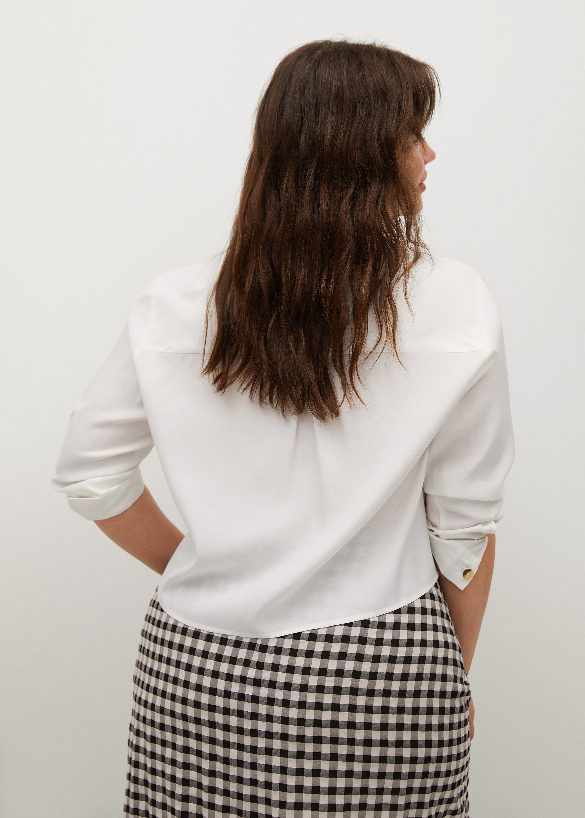 Flowy crop shirt - Reverse of the article