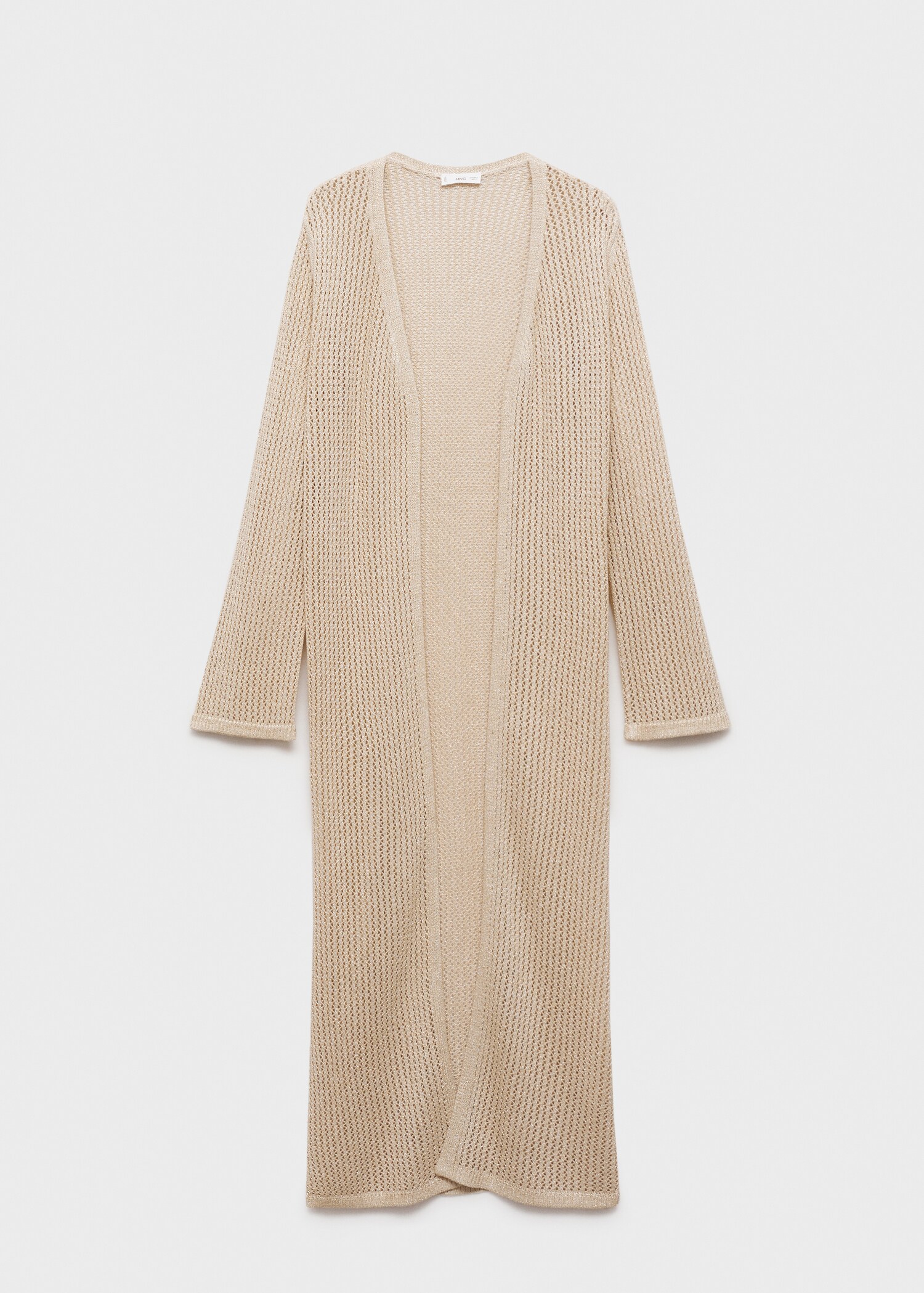 Cardigan long maille ajourée - Article sans modèle