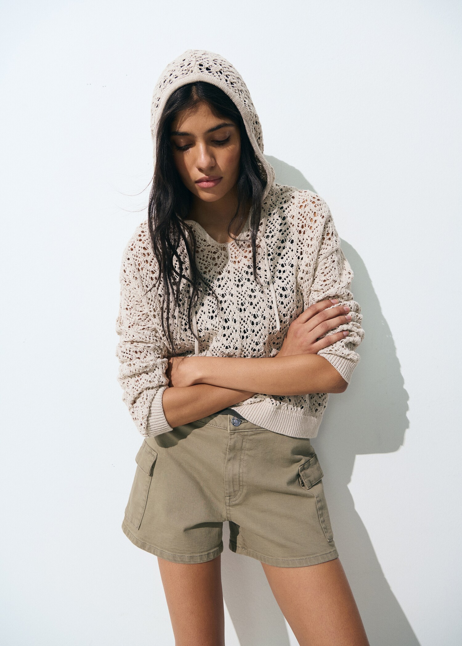 Pull ajouré à capuche - Détail de l'article 5