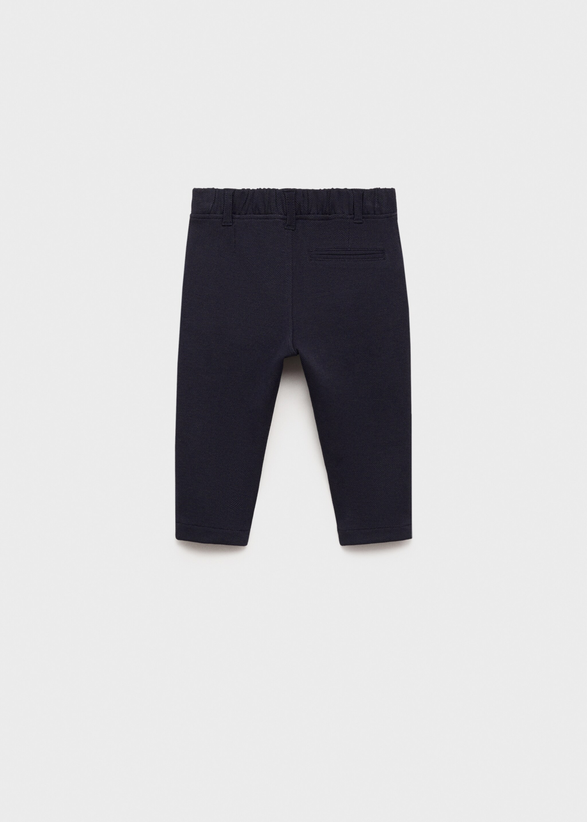 Slim-fit trousers - Reverse of the article, Dark Navy. Ref: 87075733-00.