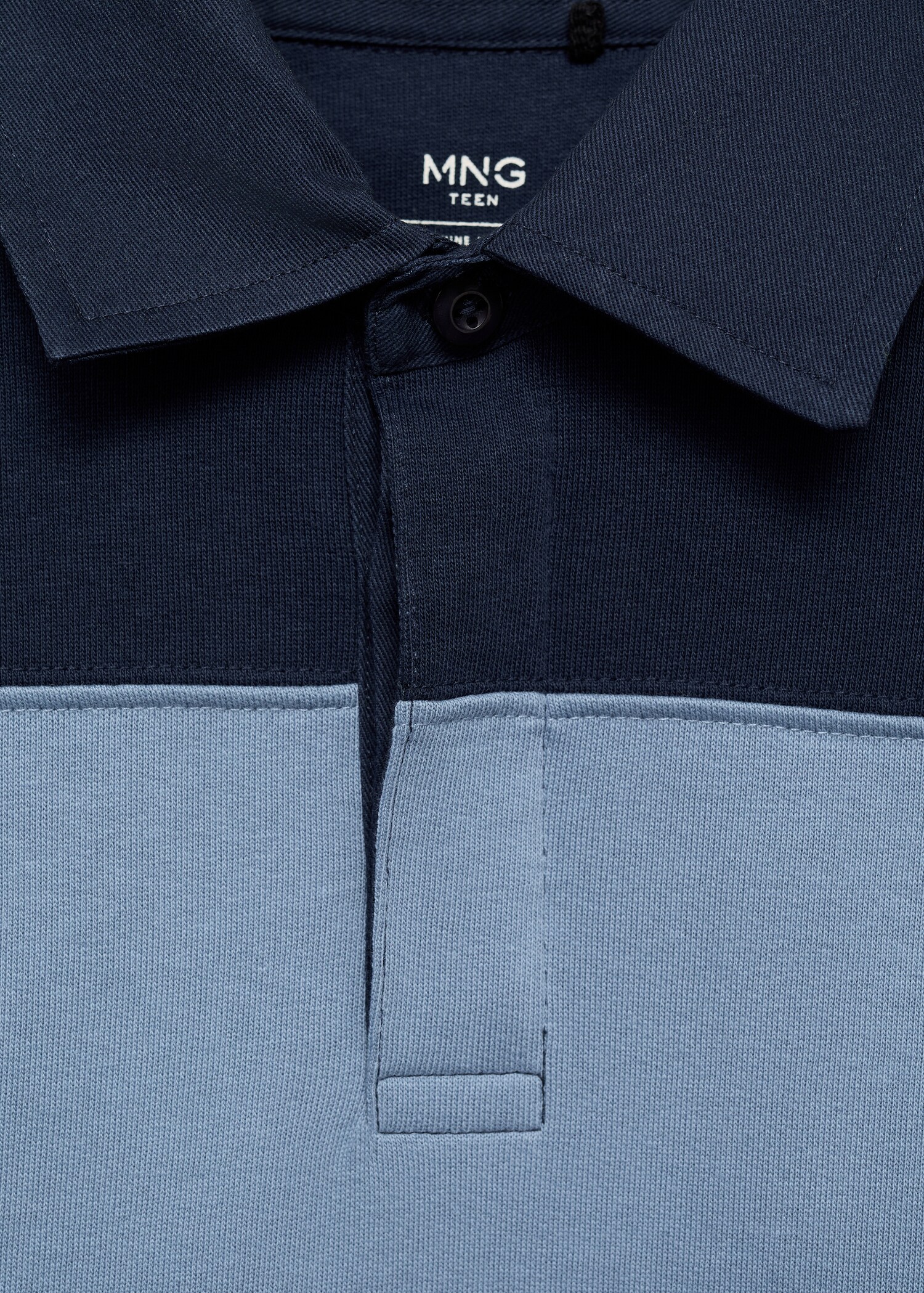 Pruhovaná mikina s polo límečkem - Detail zboží 8