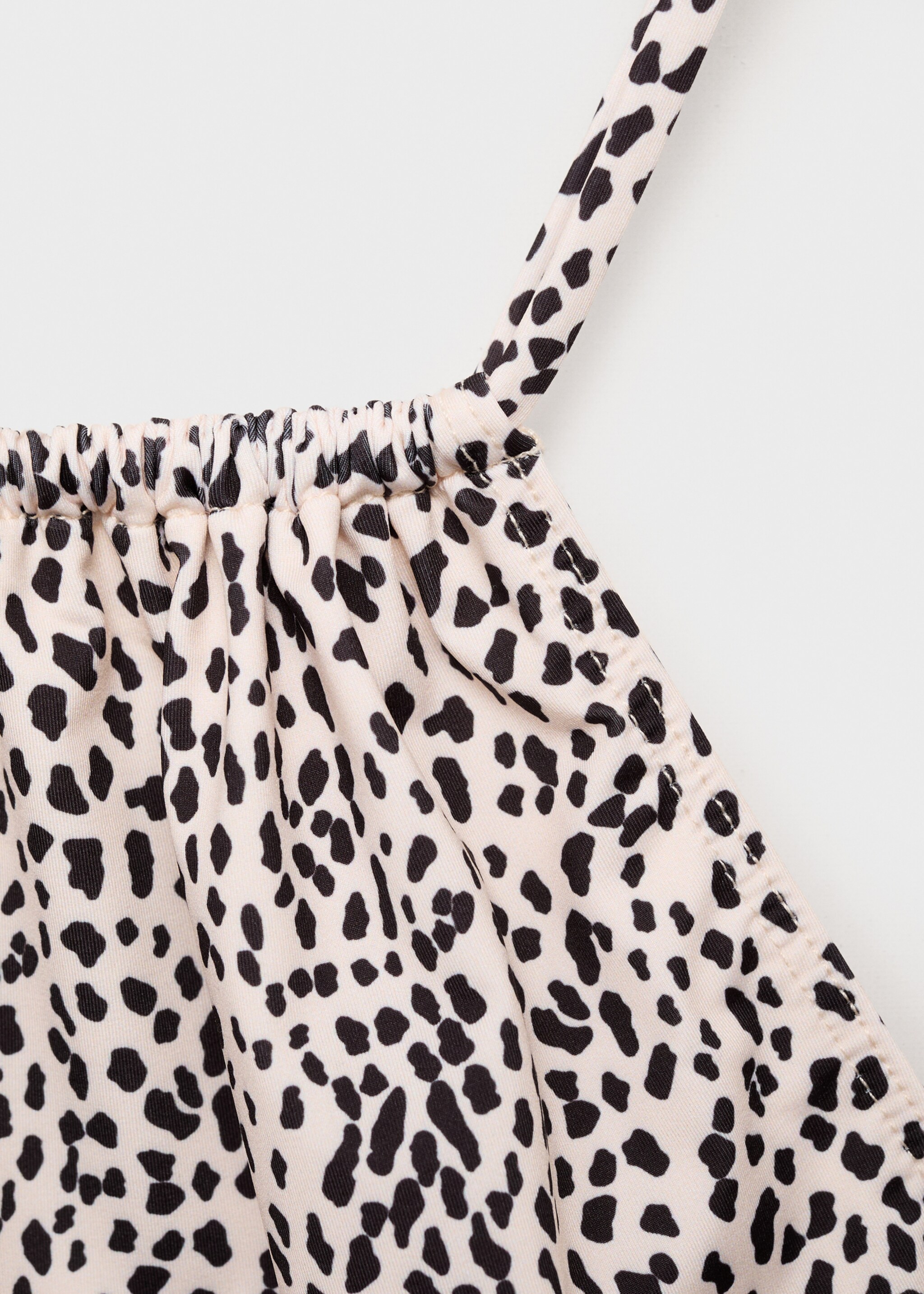 Animal print swimsuit - Details of the article 8, Beige. Ref: 87075745-00.