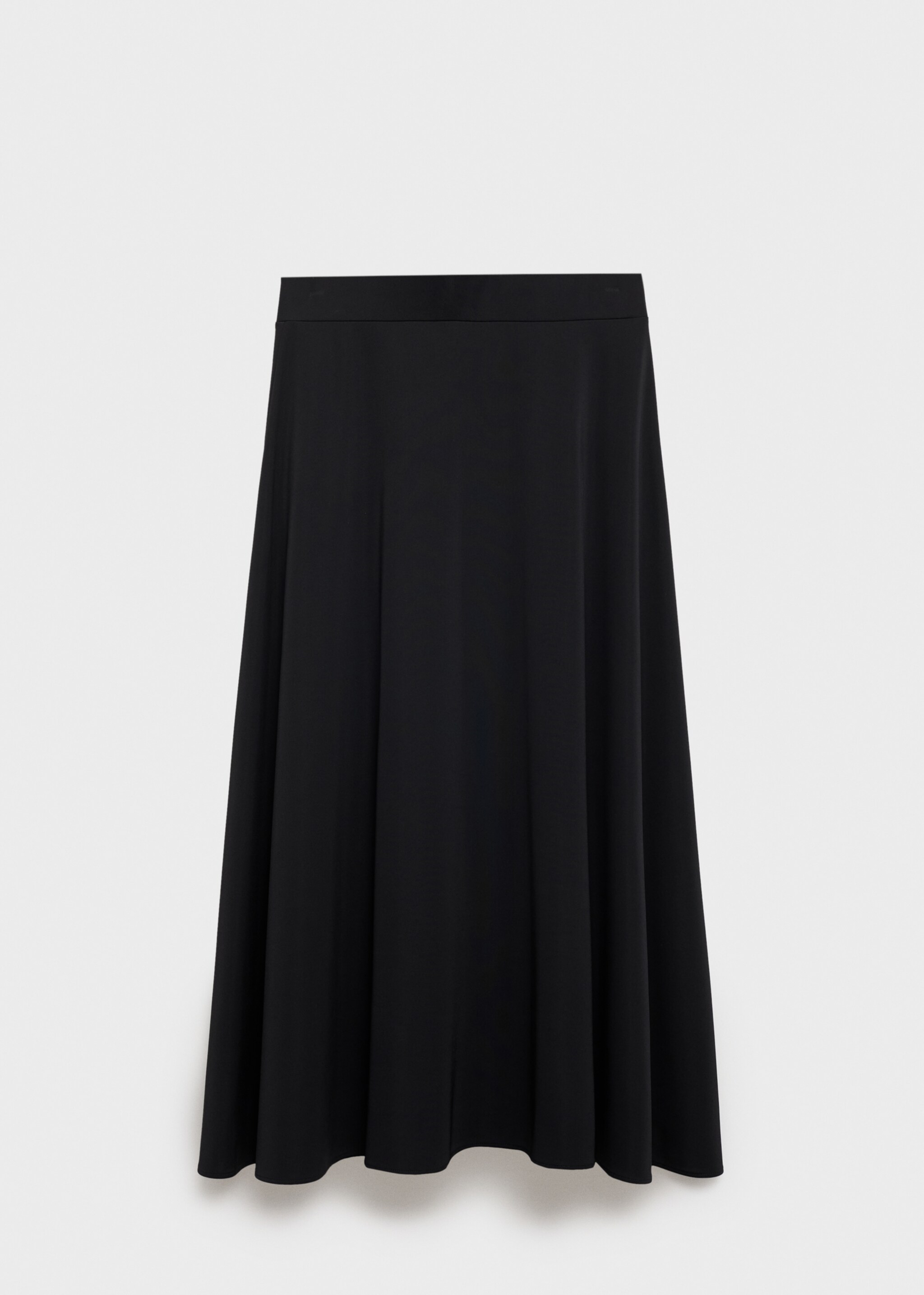 Flared knitted skirt - Article without model, Black. Ref: 87075747-00.