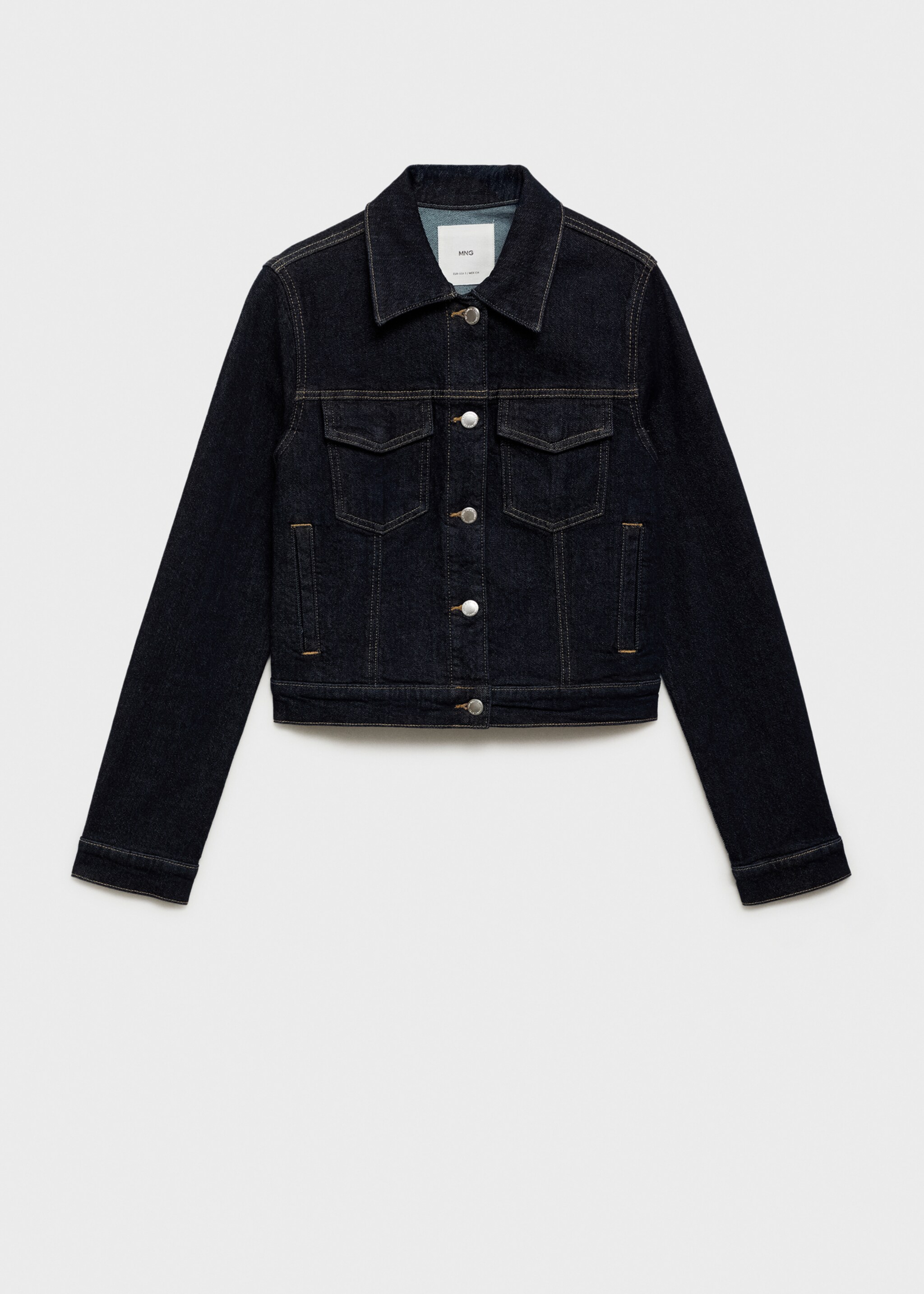 Denim jacket pockets - Article without model, Open Blue. Ref: 87075753-00.