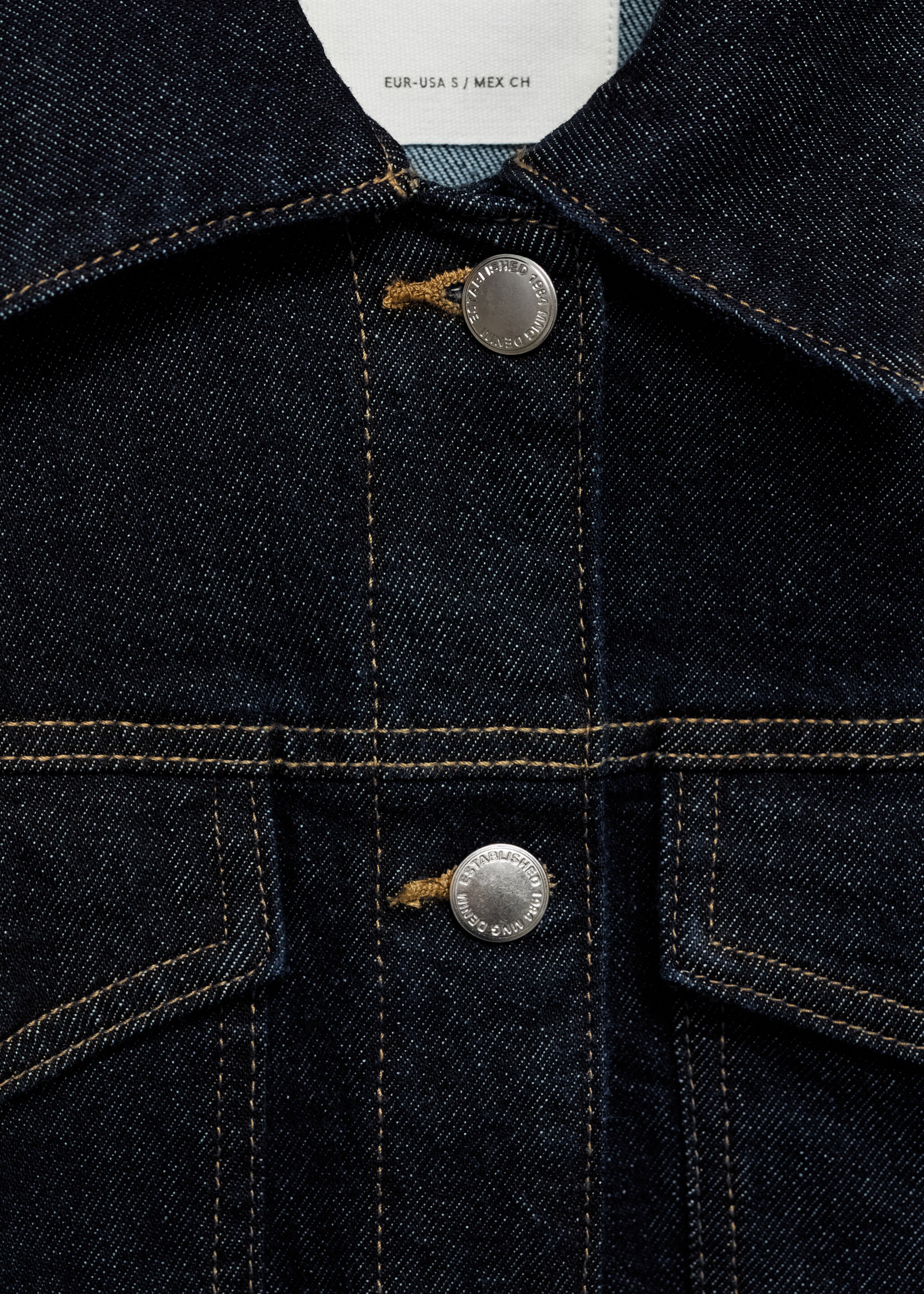 Denim jacket pockets - Details of the article 8, Open Blue. Ref: 87075753-00.