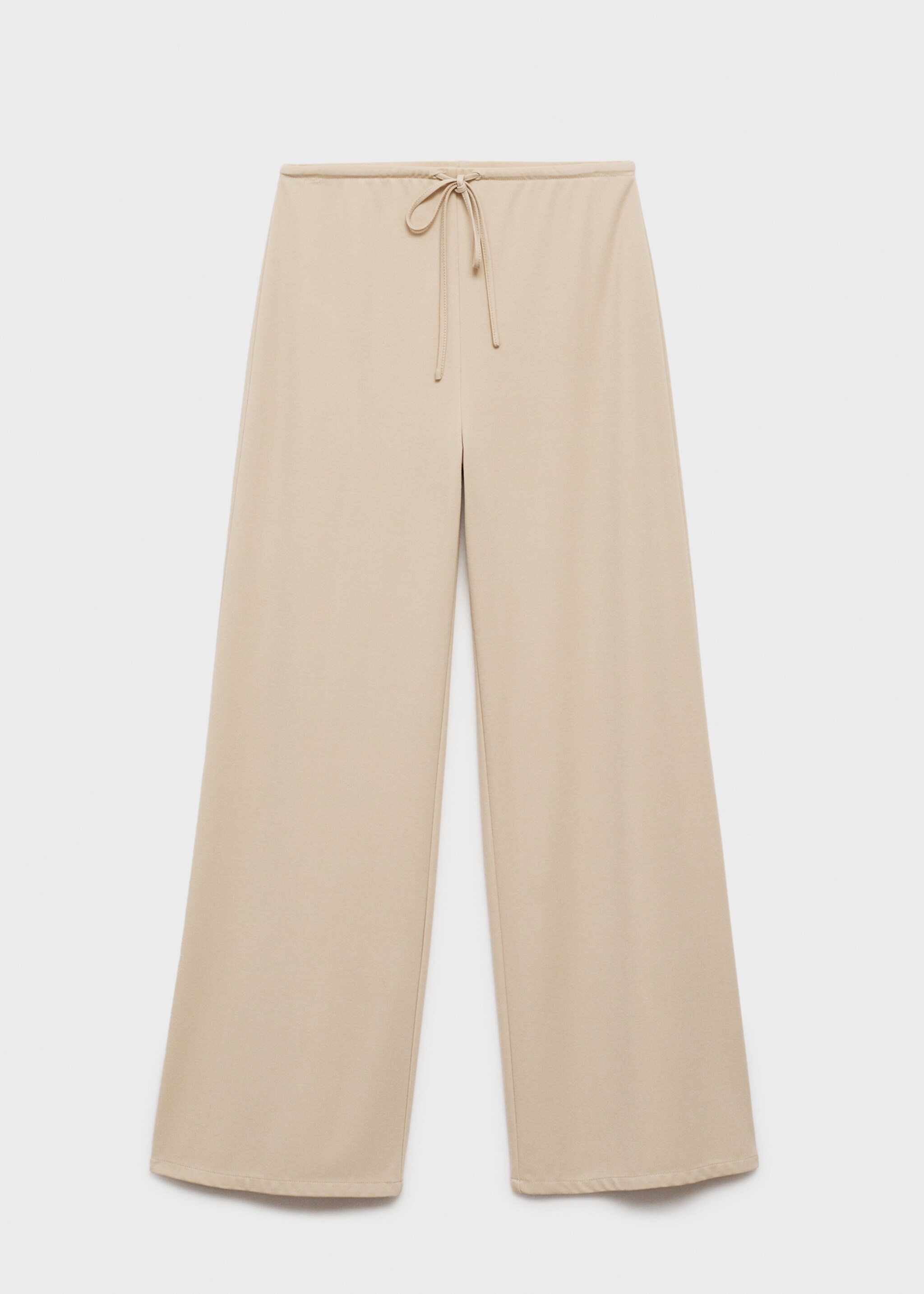 Pantalon wideleg taille élastique - Article sans modèle, Sable. Ref: 87075755-00.