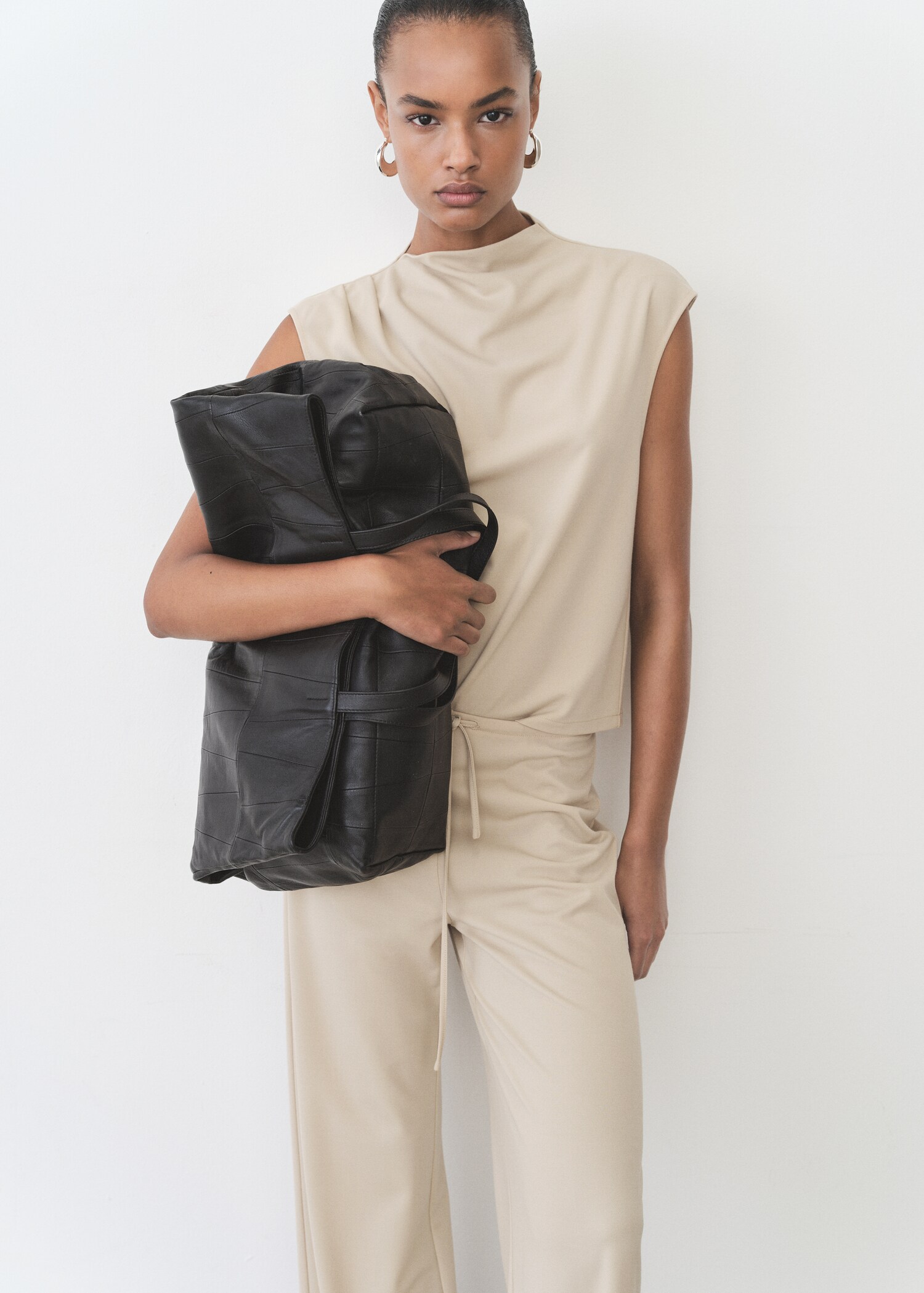 Pantalon wideleg taille élastique - Détail de l'article 1