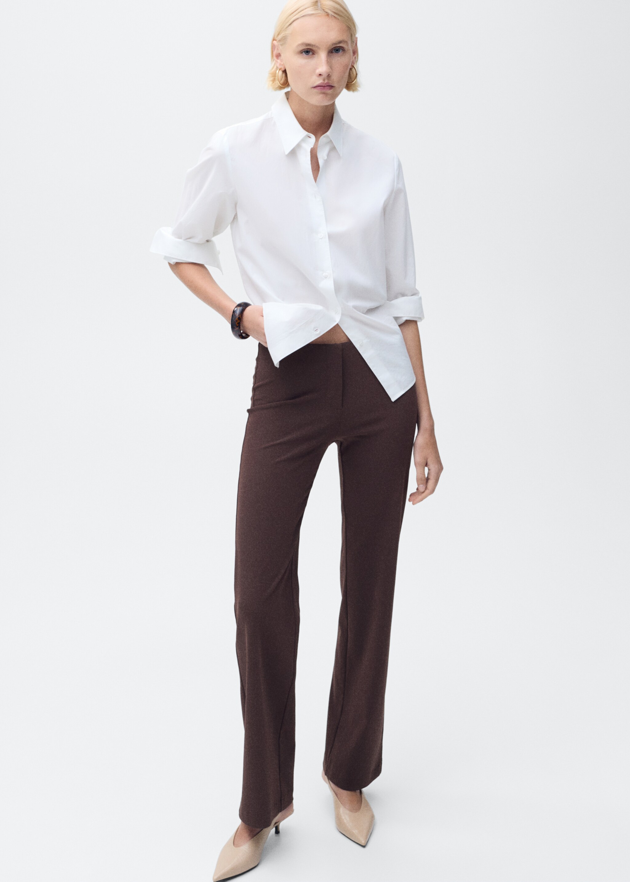 Pantalon droit costume - Détail de l'article 2, Chocolat. Ref: 87075766-00.