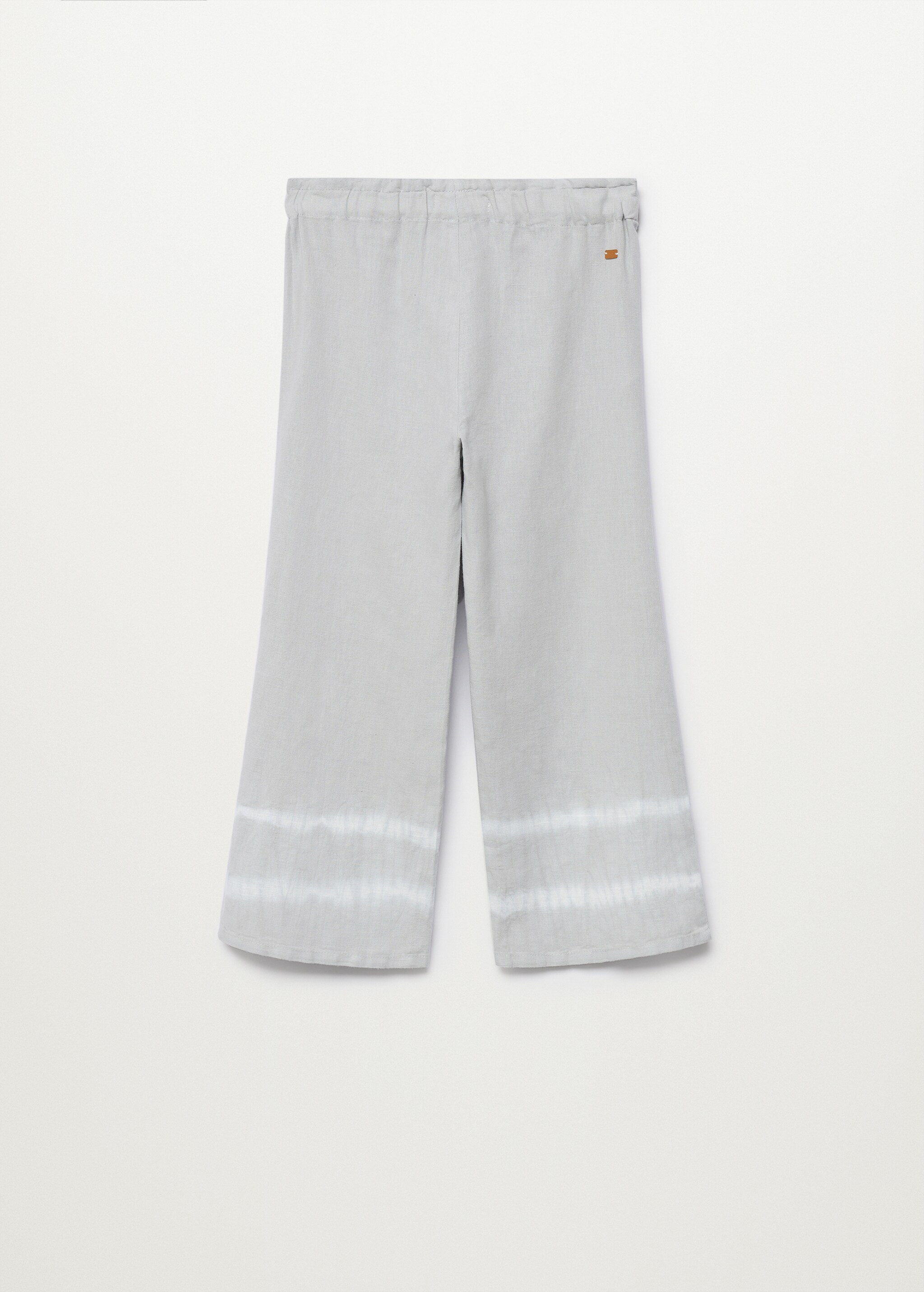 Pantalón lino algodón palazzo - Reverso del artículo