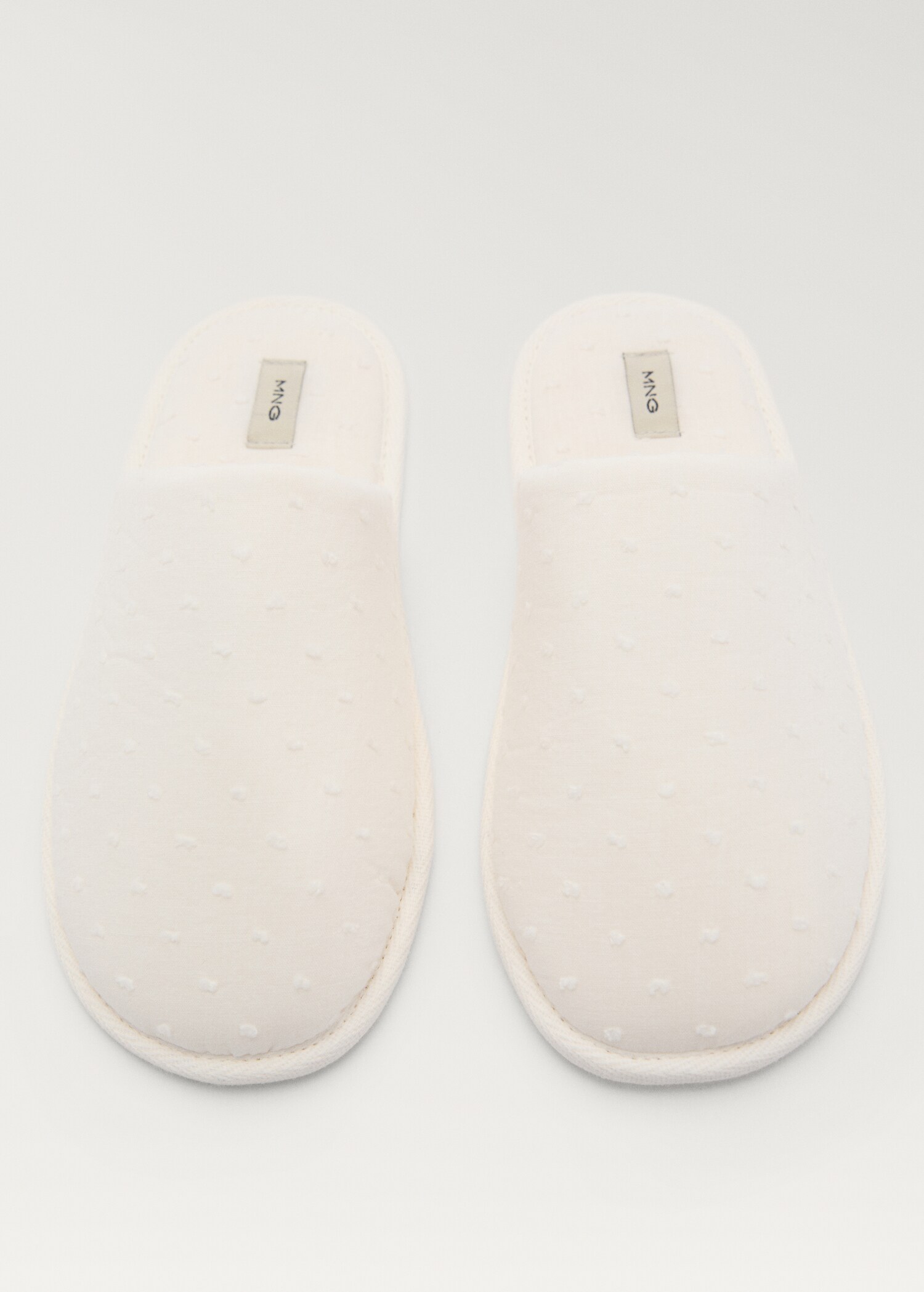 Waffle cotton slippers - Details of the article 2