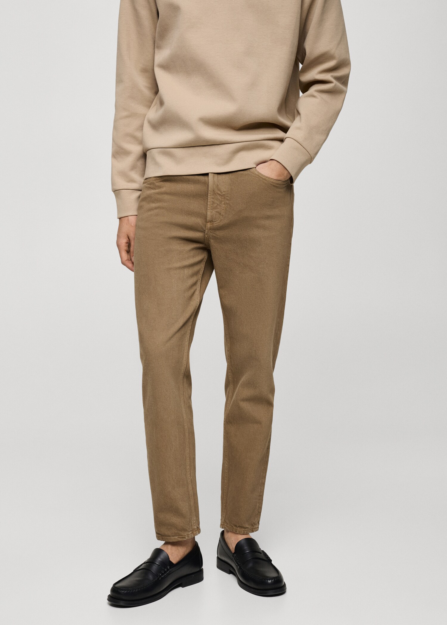 Ben tapered cropped jeans - Medium plane