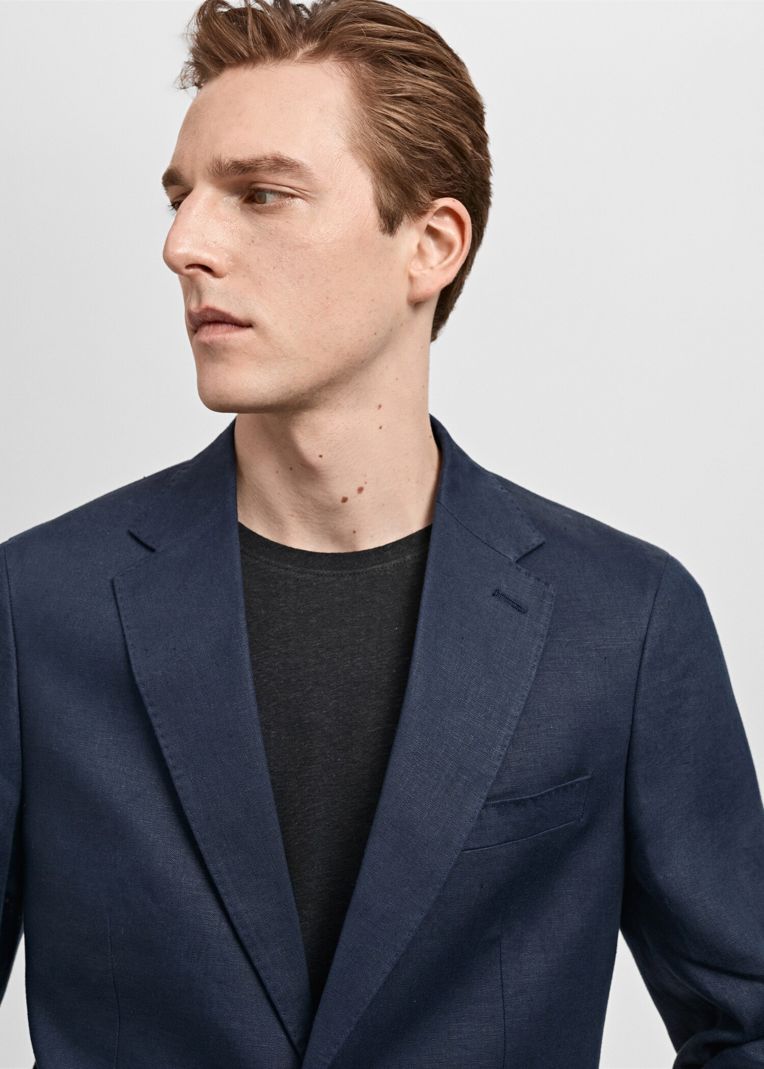 Amalfi 100% linen slim-fit suit jacket - Details of the article 2