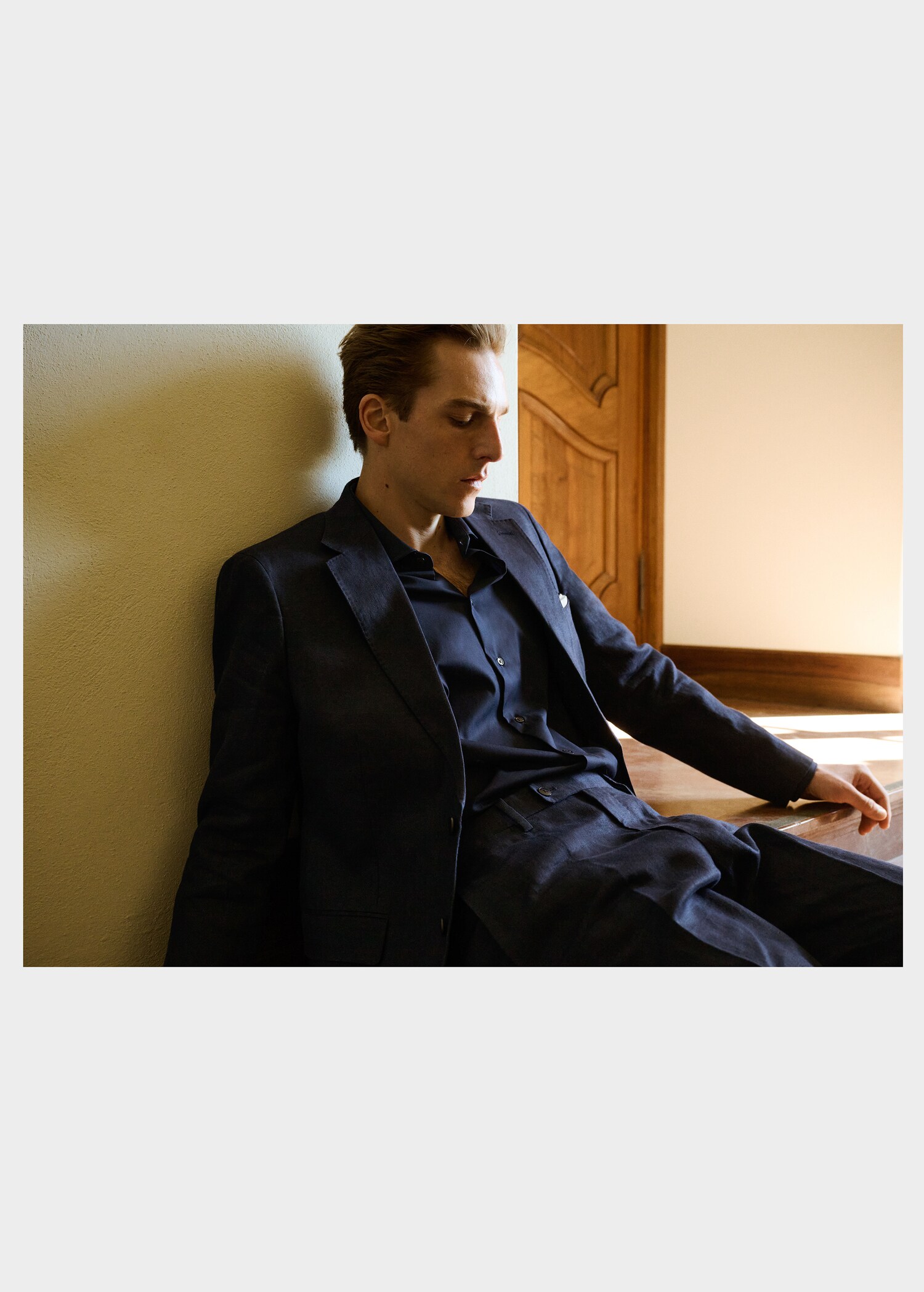 Amalfi 100% linen slim-fit suit jacket - Details of the article 7