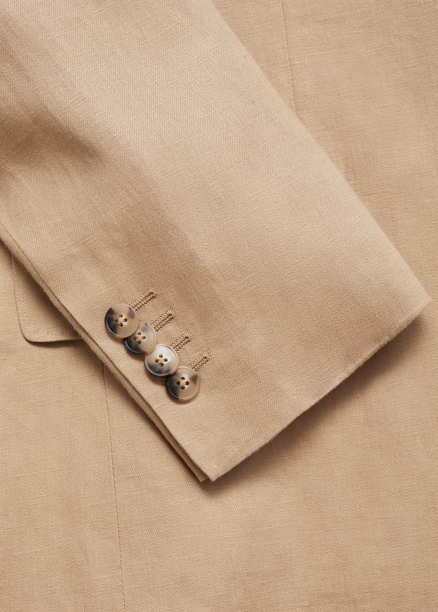 Amalfi 100% linen slim-fit suit jacket - Details of the article 0