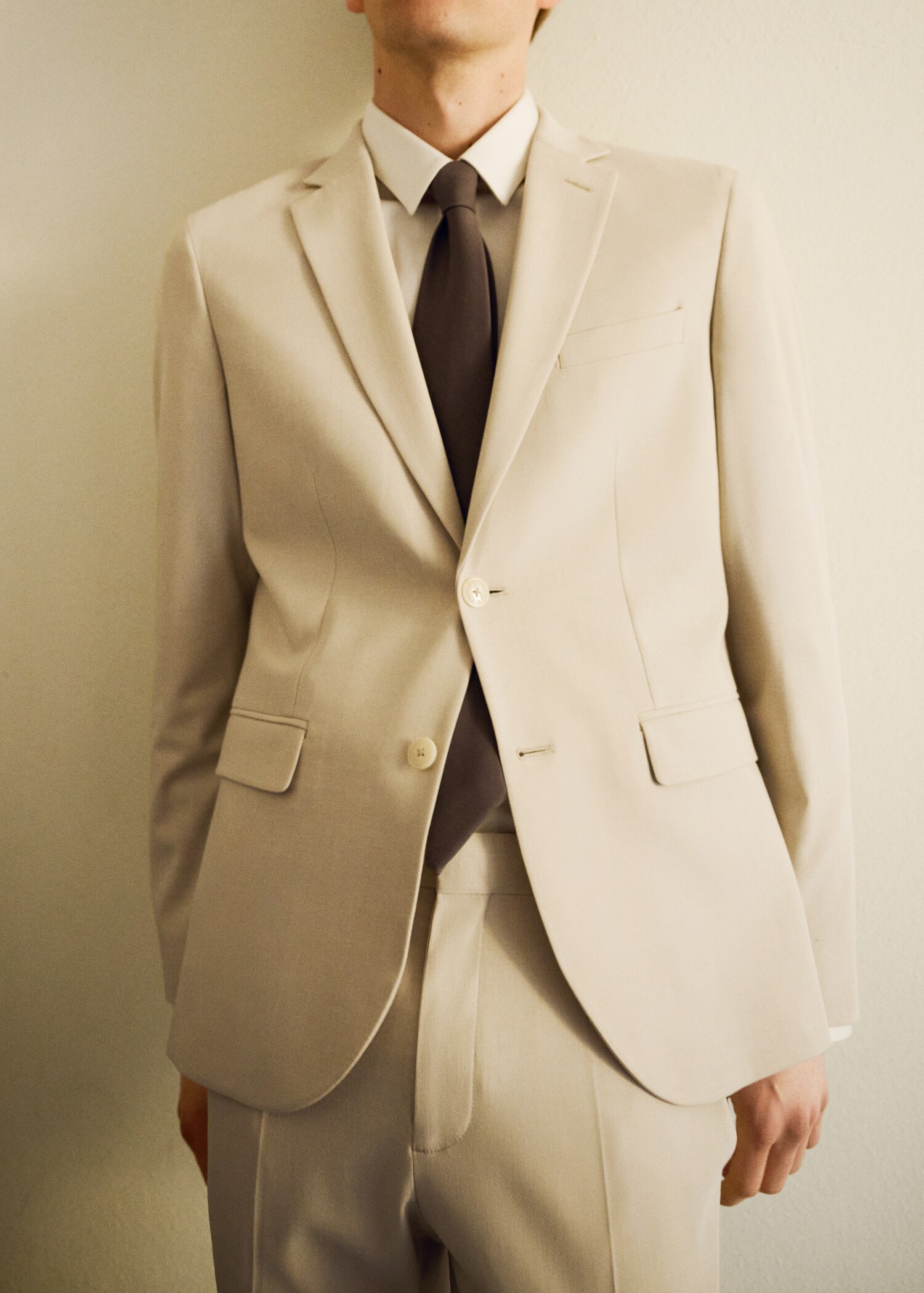 Super slim-fit suit jacket in stretch fabric - Details of the article 3