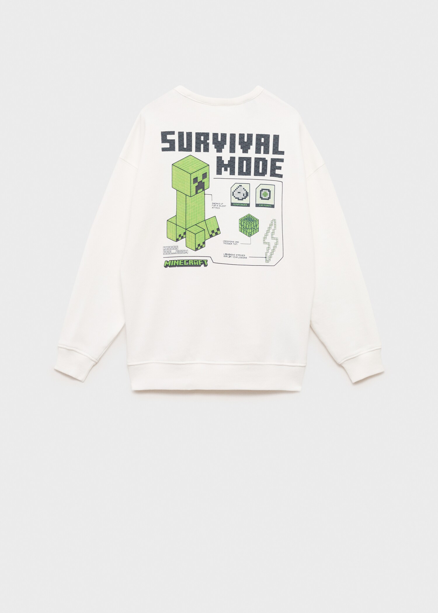 Sweatshirt Minecraft - Rückseite des Artikels