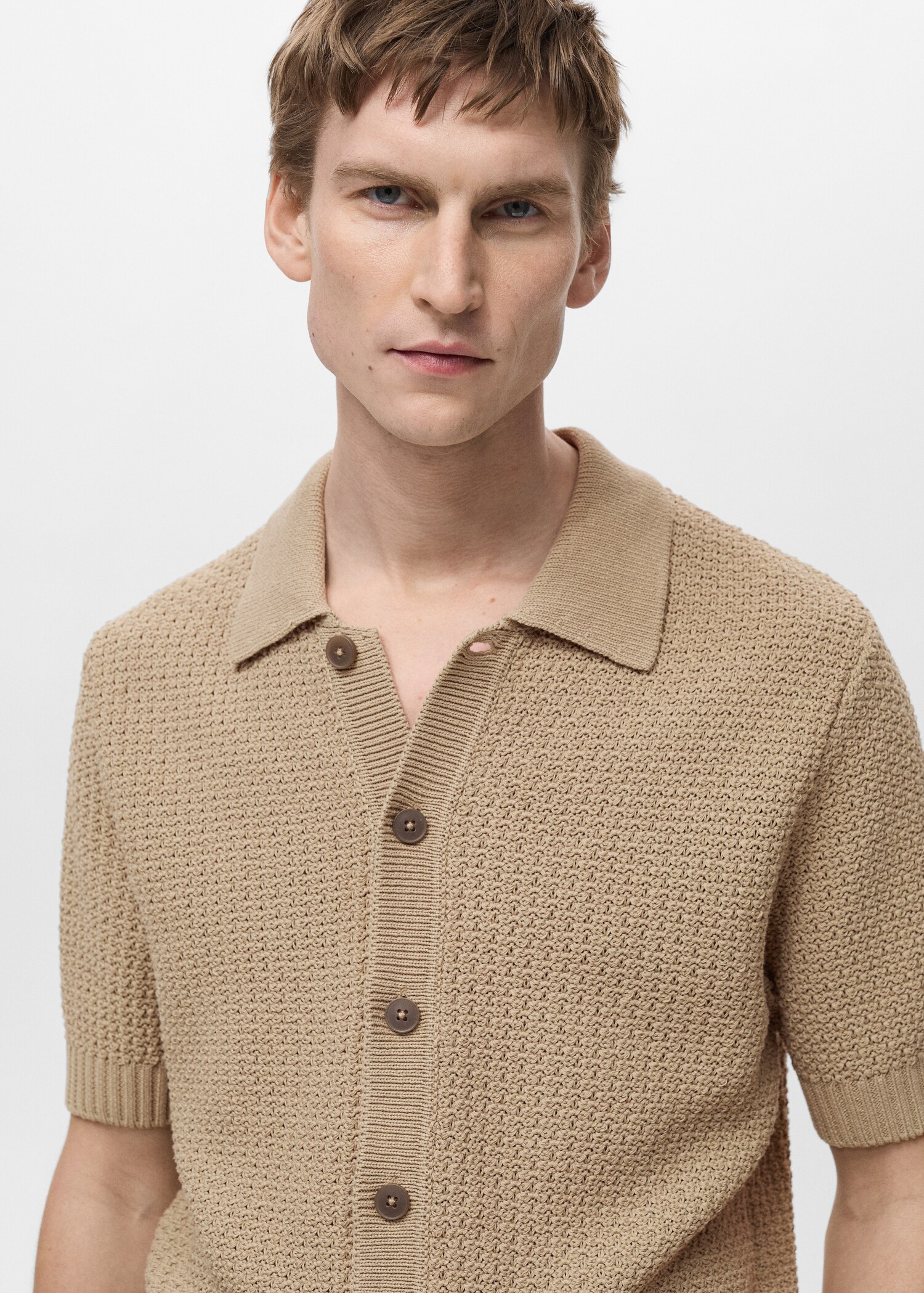 Cotton knit shirt - Details of the article 1