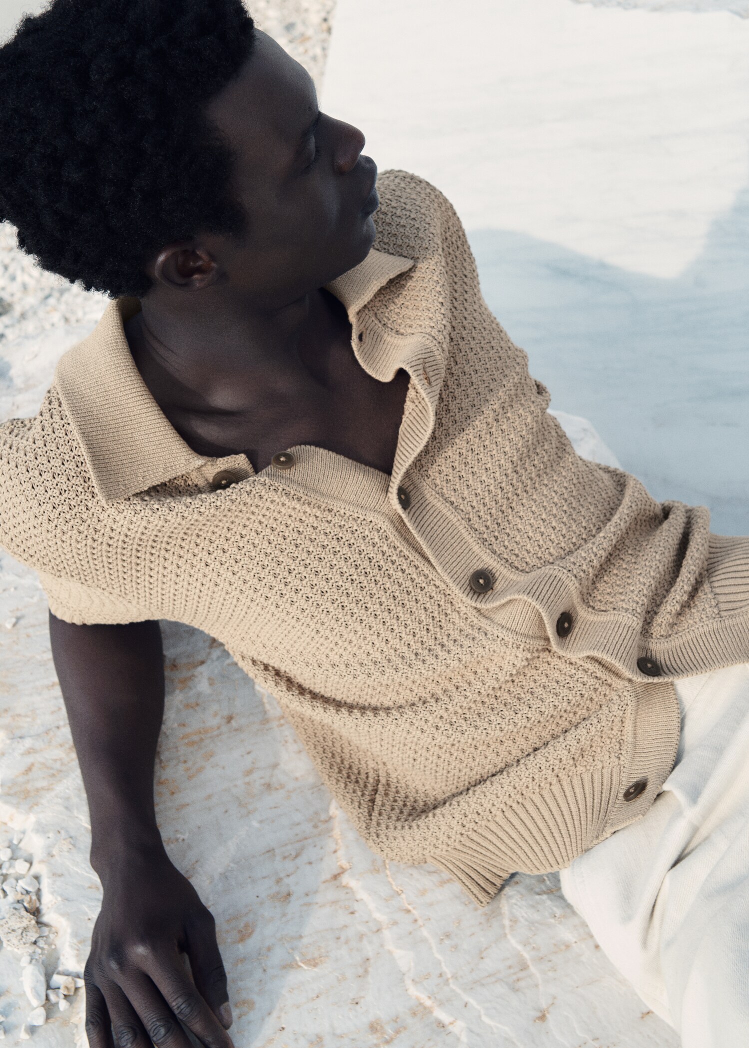 Cotton knit shirt - Details of the article 3