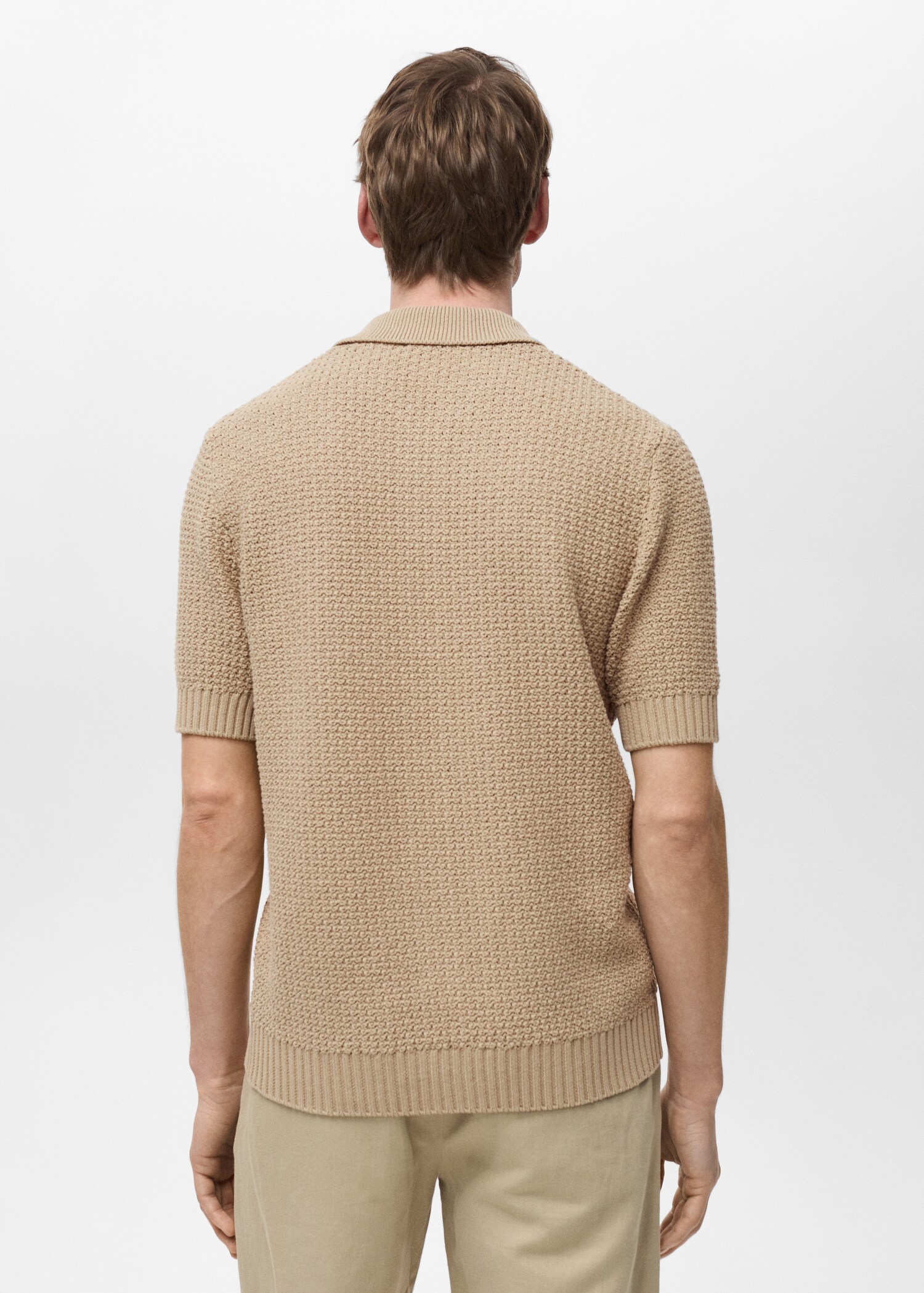 Cotton knit shirt - Reverse of the article