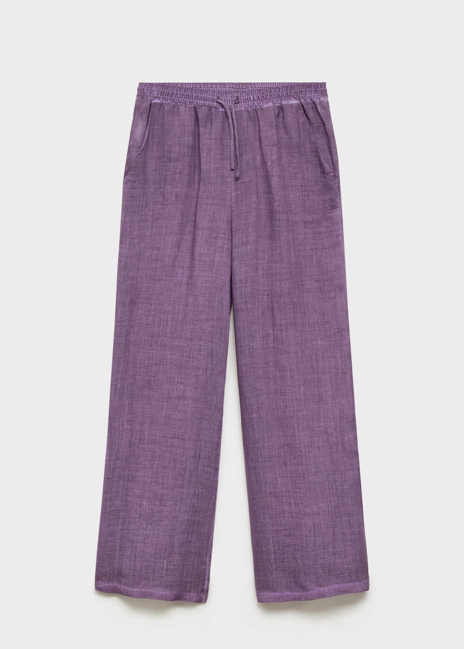 Overdyed-design ramie trousers - Article without model