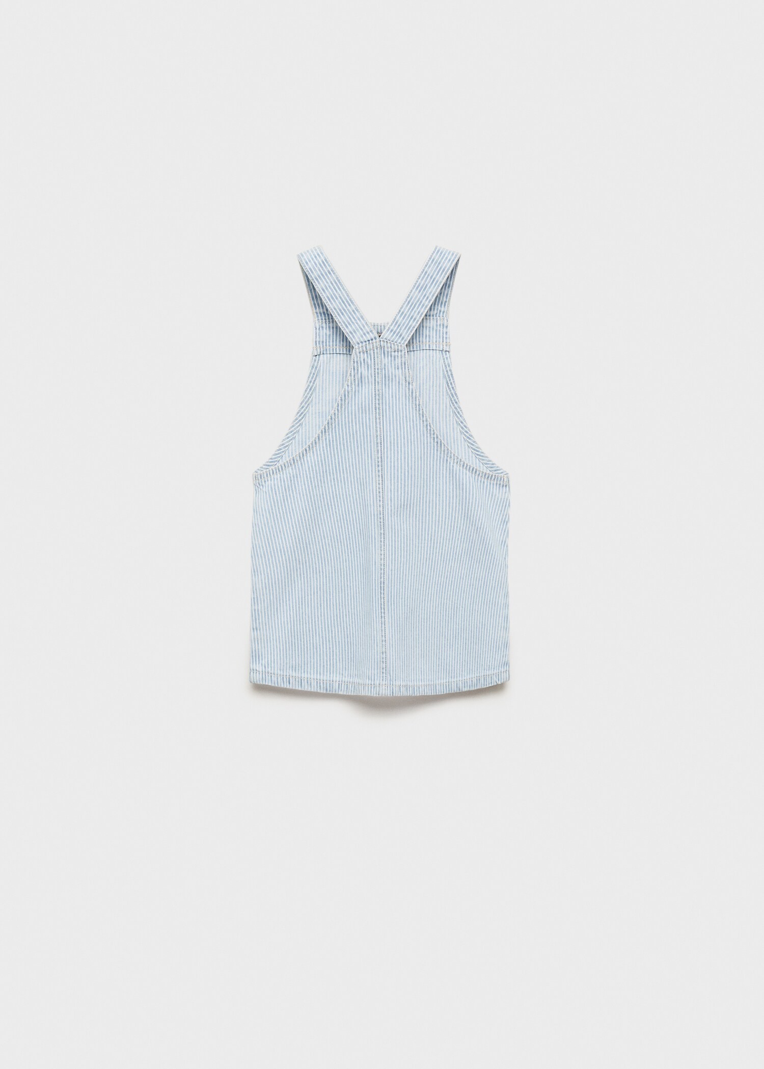 Striped denim pinafore - Reverse of the article